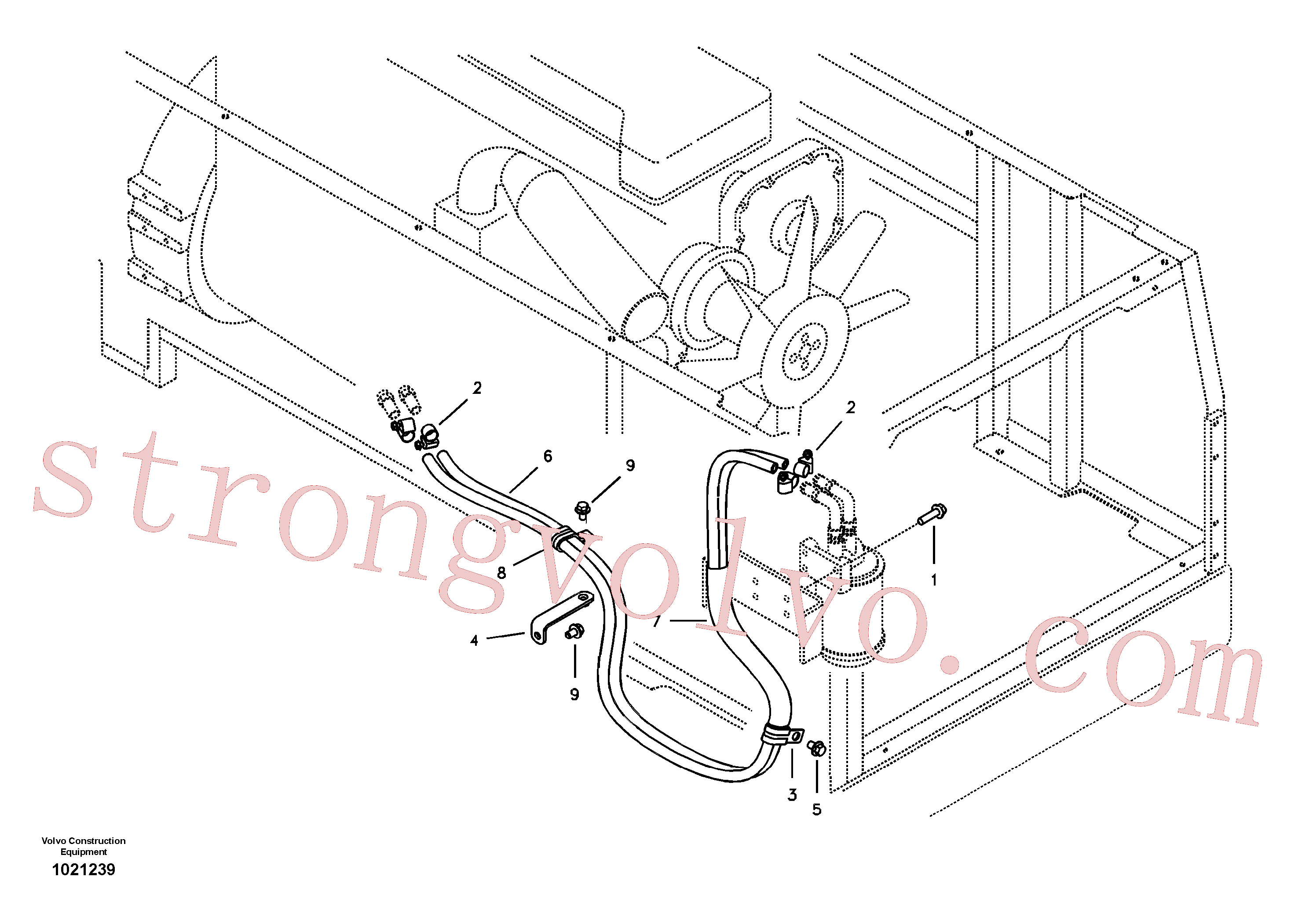 VOE14512153 Volvo Filtro de refrigerante(1021239 Montagem)