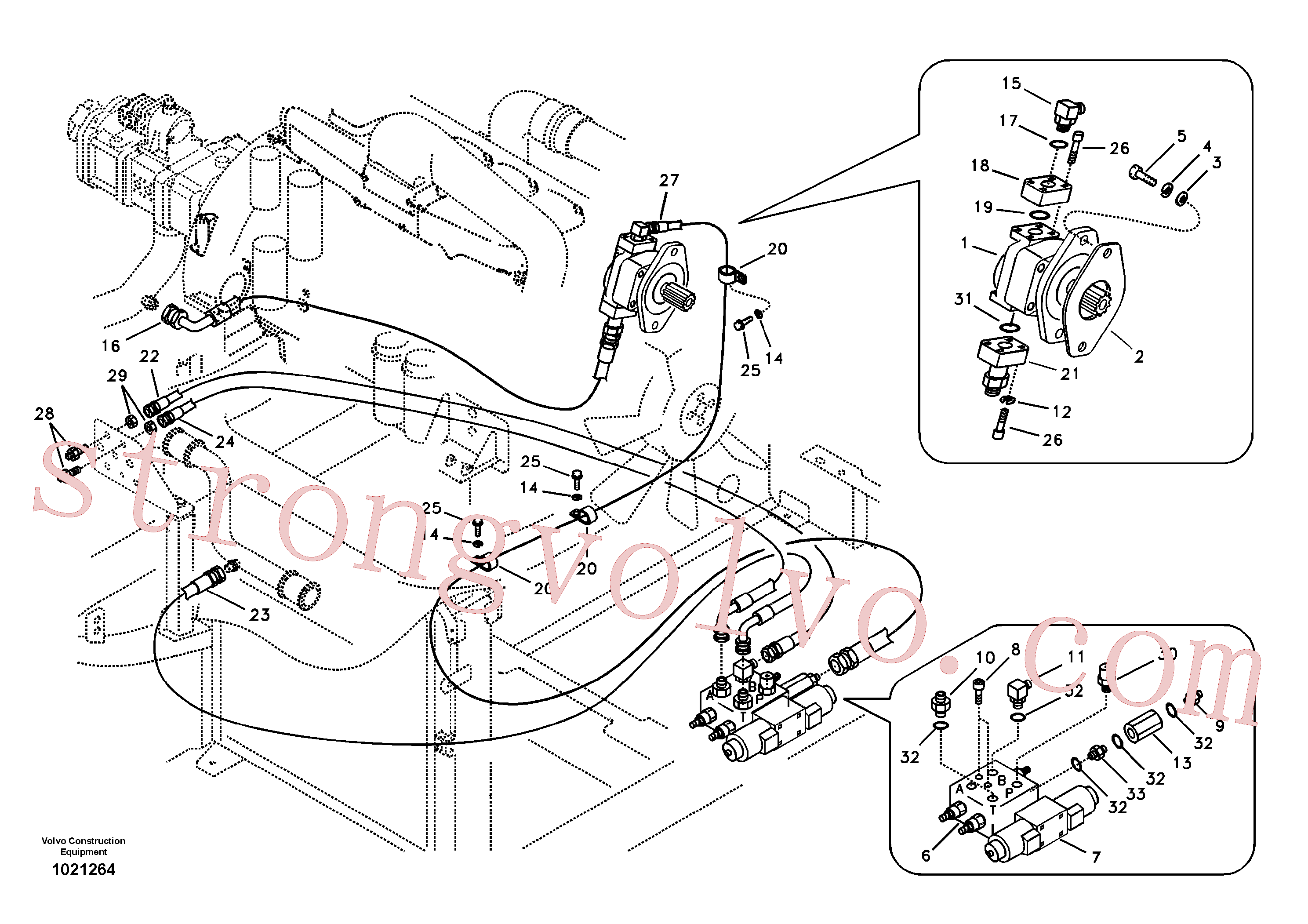 China Made SA9451-04472 Mangueira completa Volvo Acessórios para escavadeira