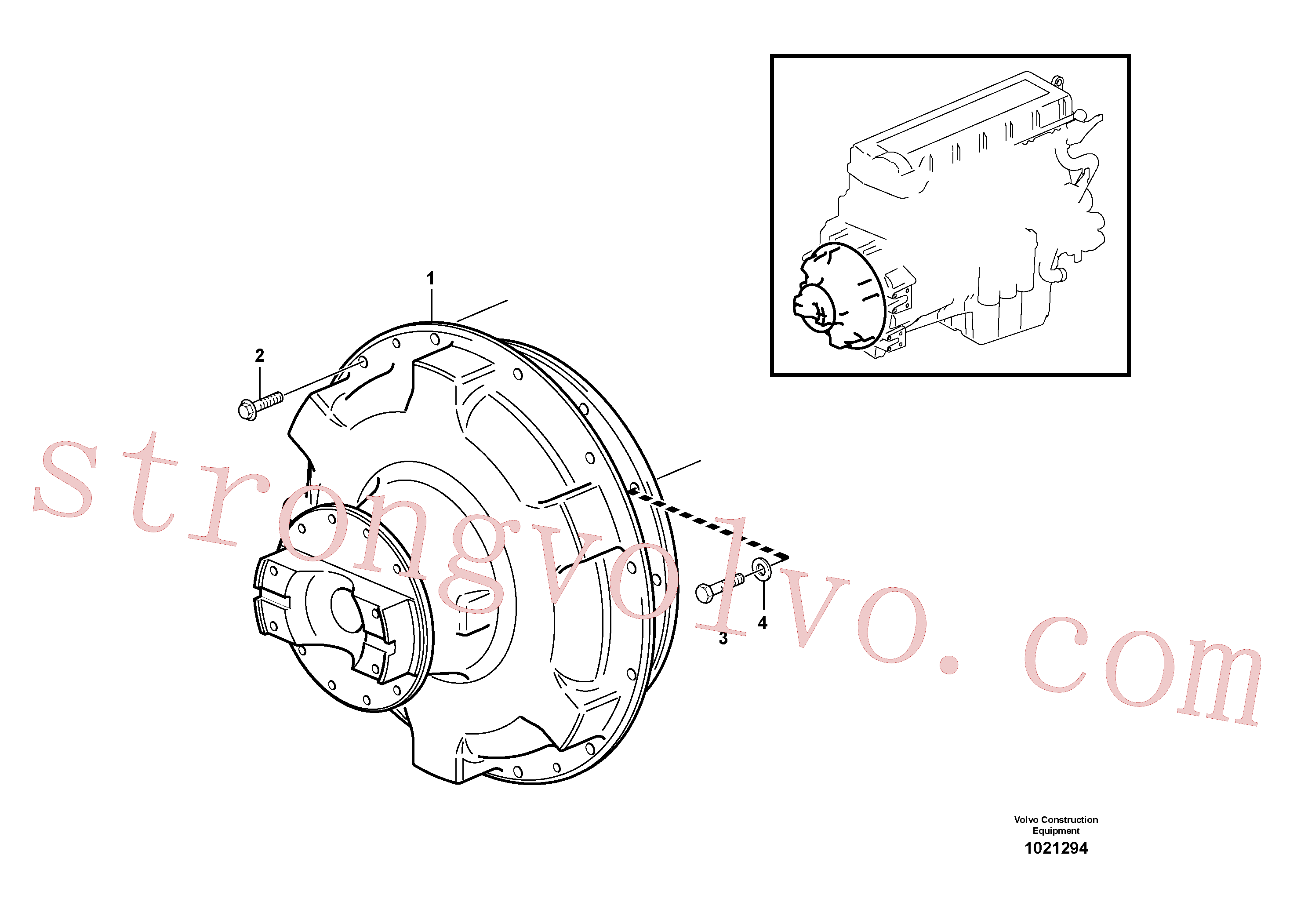 VOE930872 Volvo Amortecedor(1021294 Montagem)