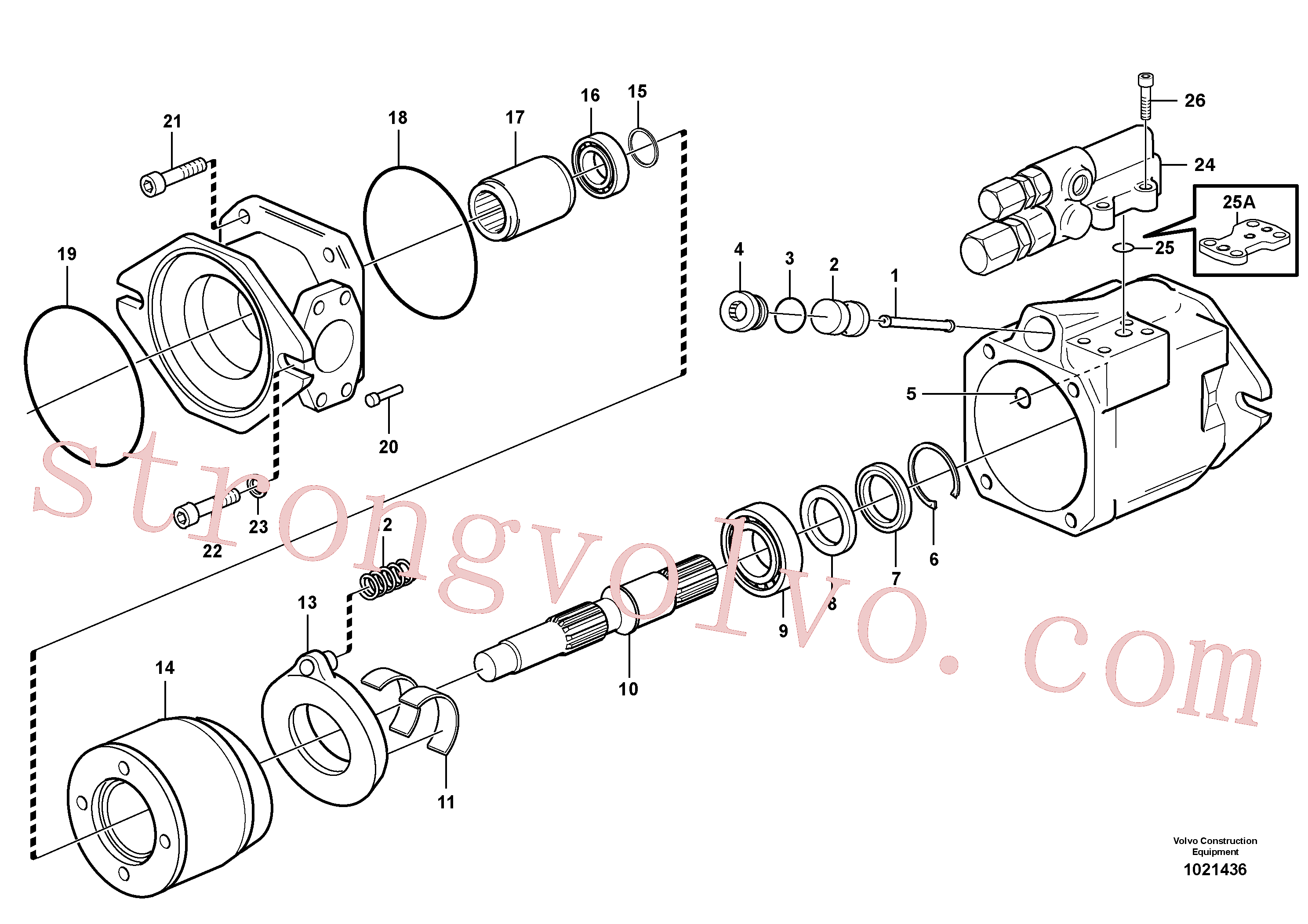 VOE11713272 Volvo Bomba hidráulica(1021436 Montagem)
