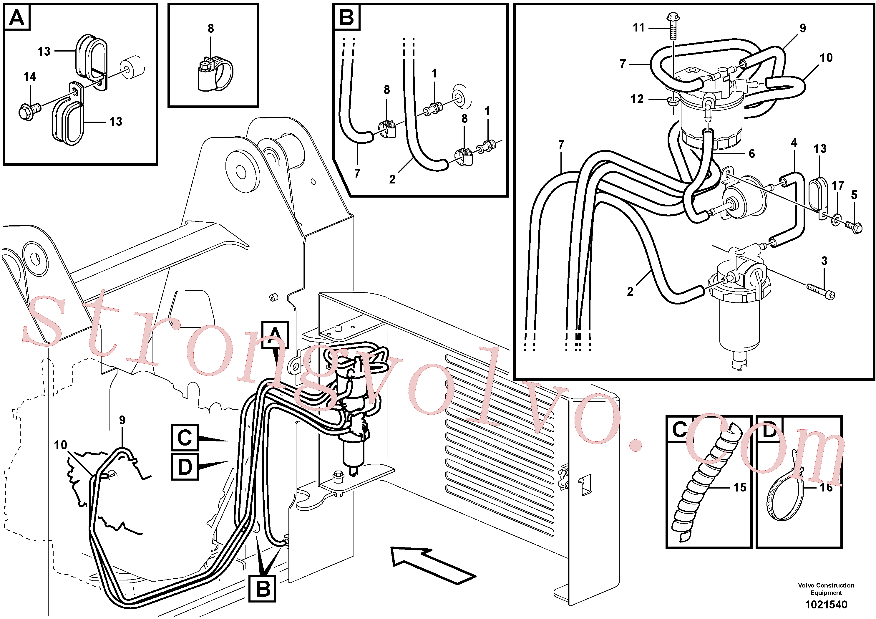 Volvo Acessórios para escavadeira VOE14023252 Parafuso soquete sext Acessórios