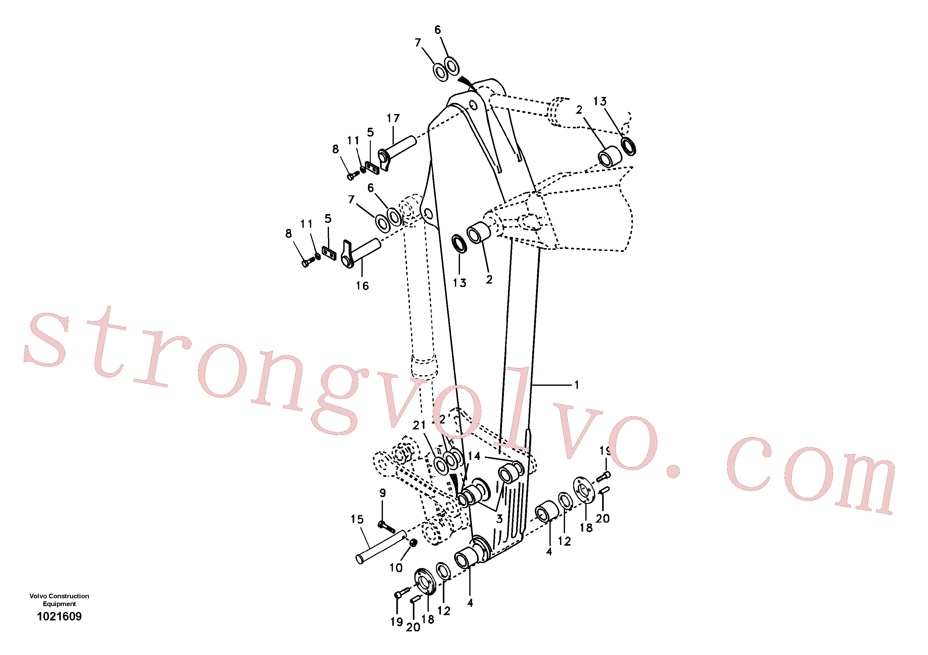 VOE991645 Volvo Elos do braço de afundamento(1021609 Montagem)