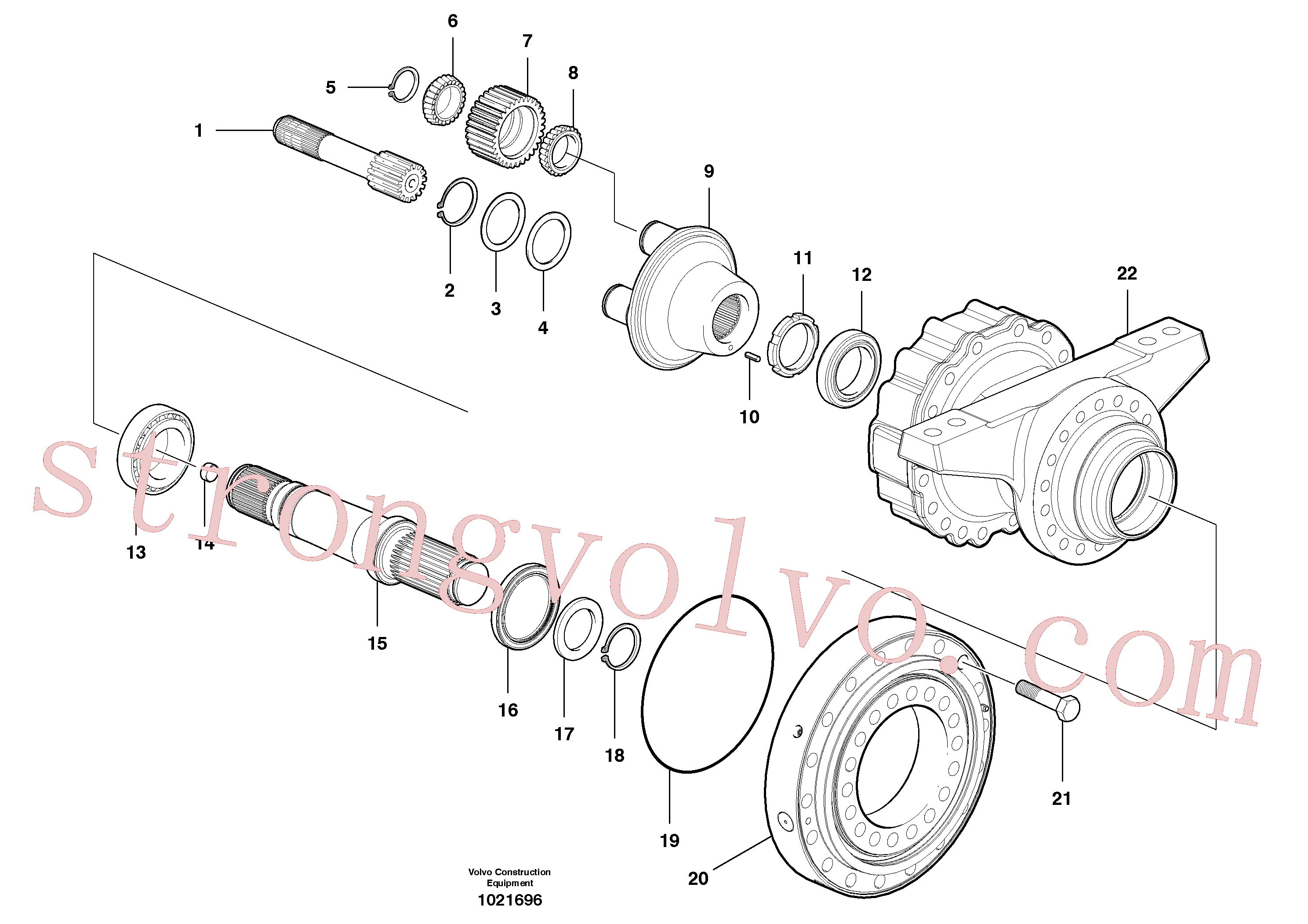Atacado VOE12743268 Calço de ajuste Volvo escavadeira