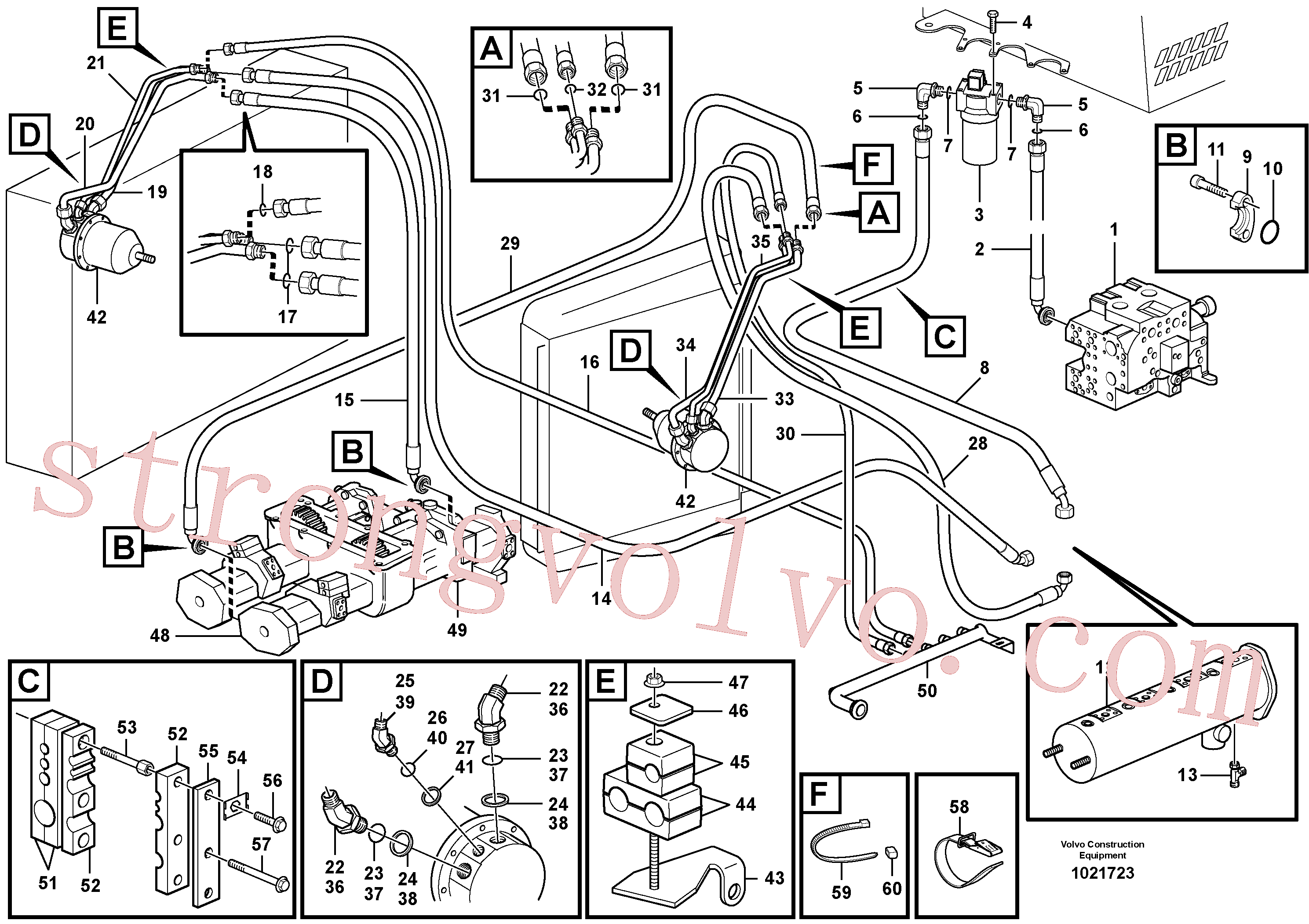 VOE11116120 Volvo Accionamento de ventilador(1021723 Montagem)