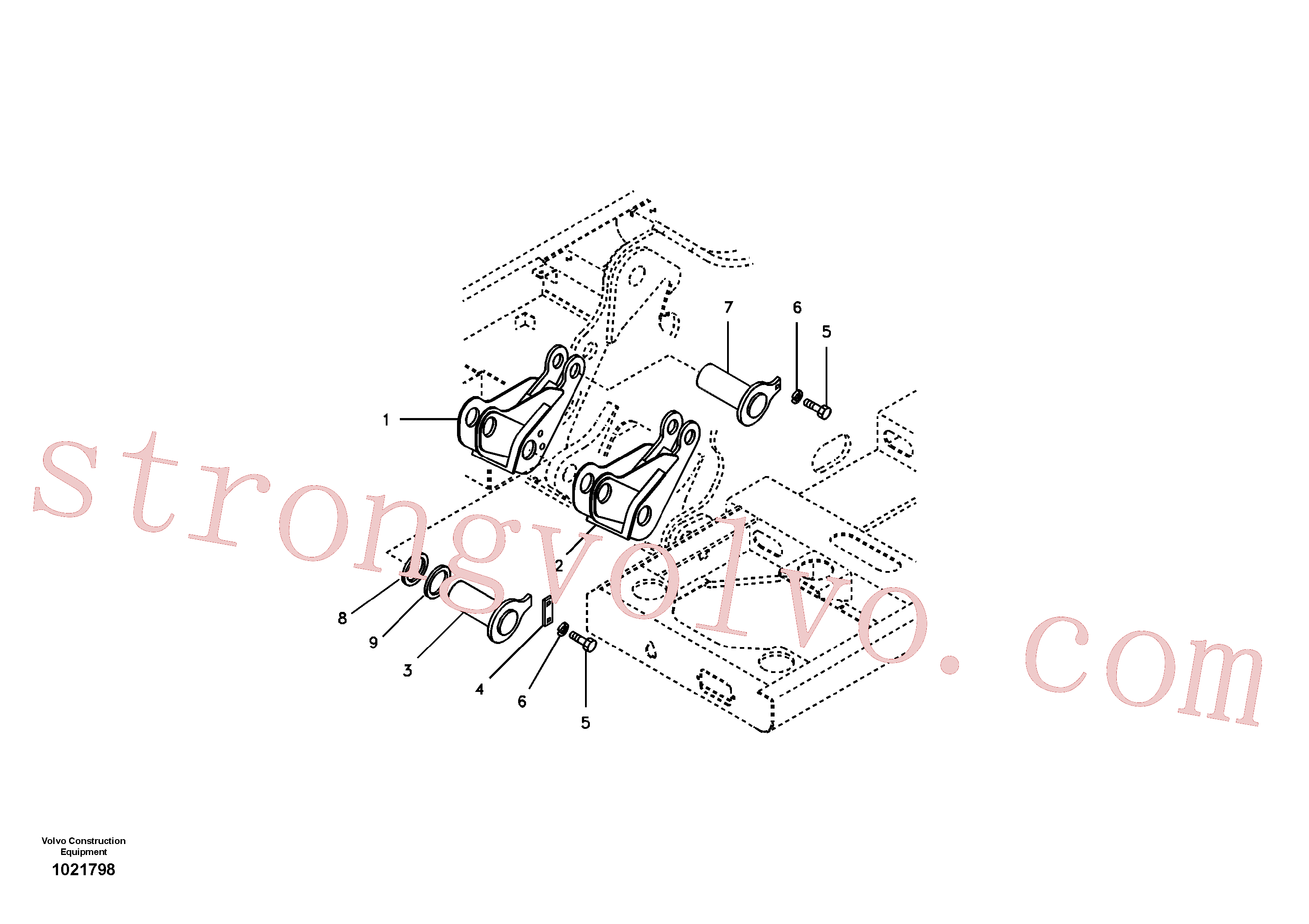 VOE14524163 Volvo Quadro superior(1021798 Montagem)