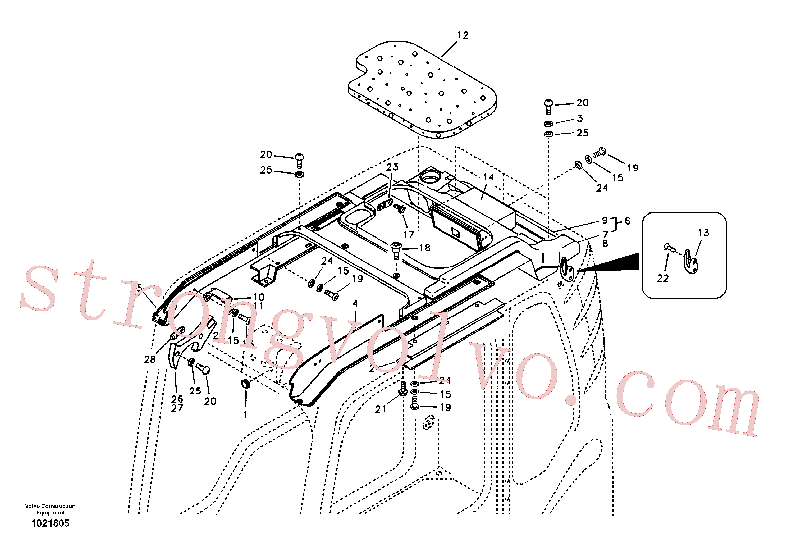 VOE969737 Volvo Cabina do operador(1021805 Montagem)