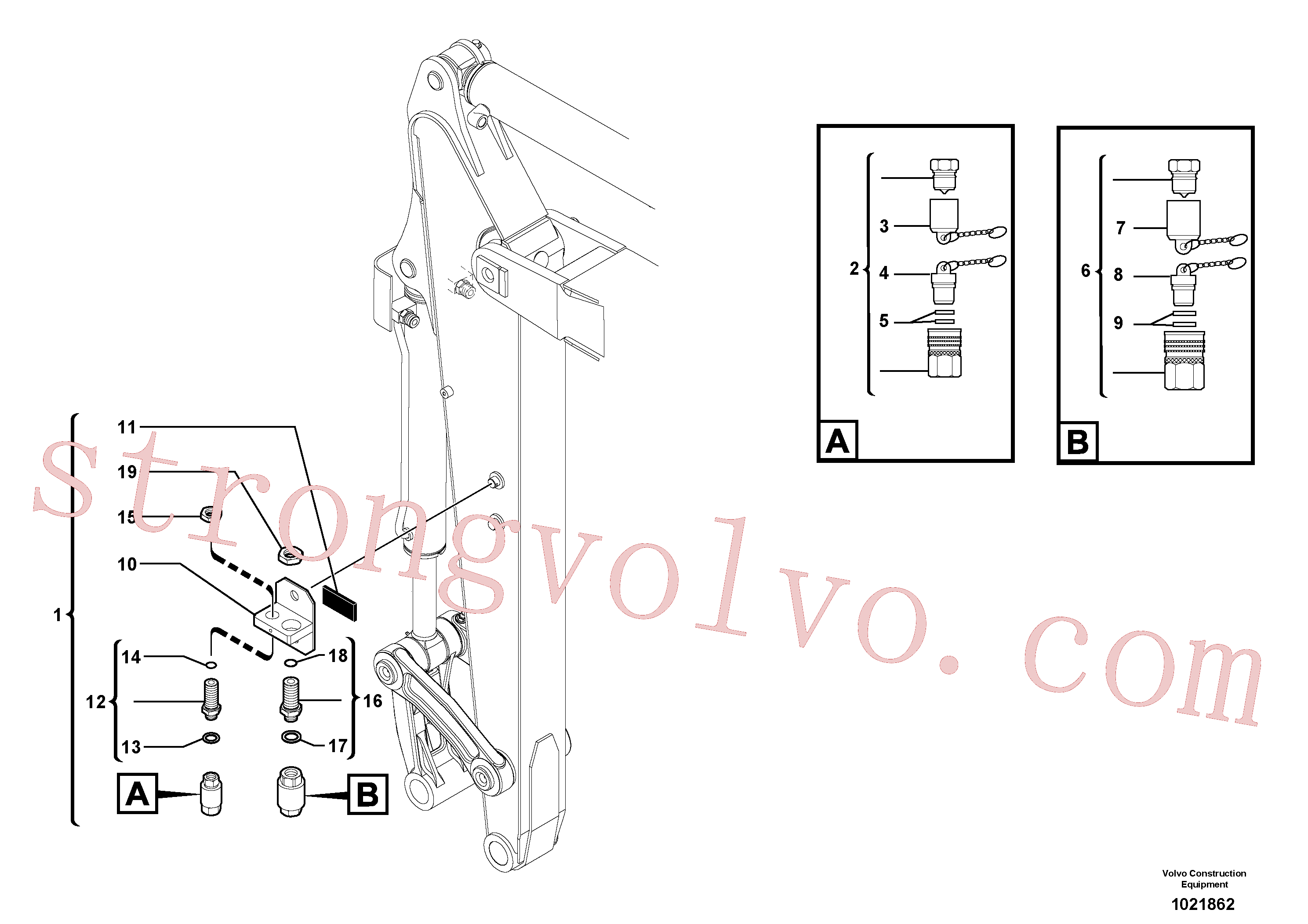 ZM4383338 Volvo Kit de acoplamento (acessórios)(1021862 Montagem)
