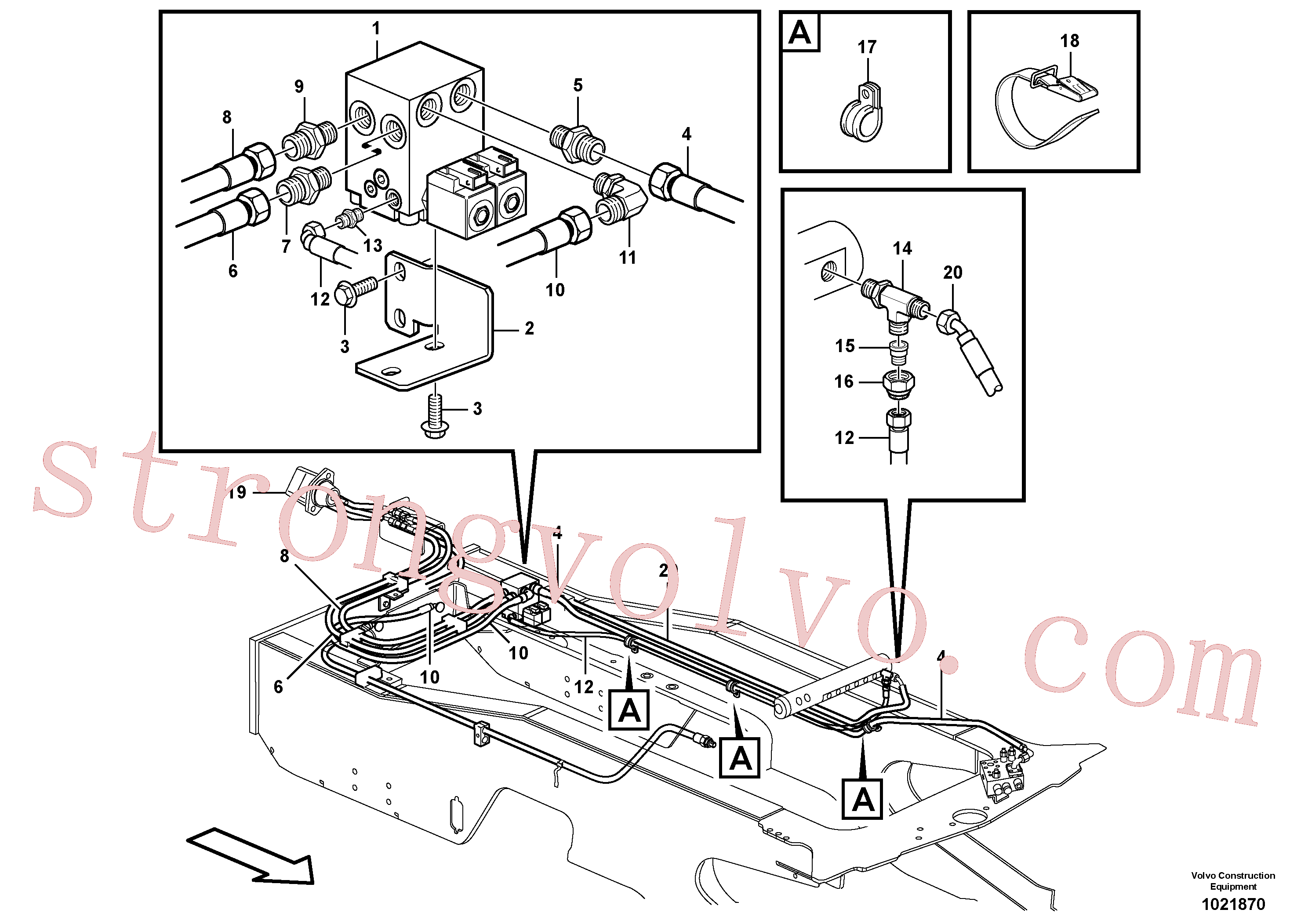 VOE936148 Volvo Ventilador reversível.(1021870 Montagem)