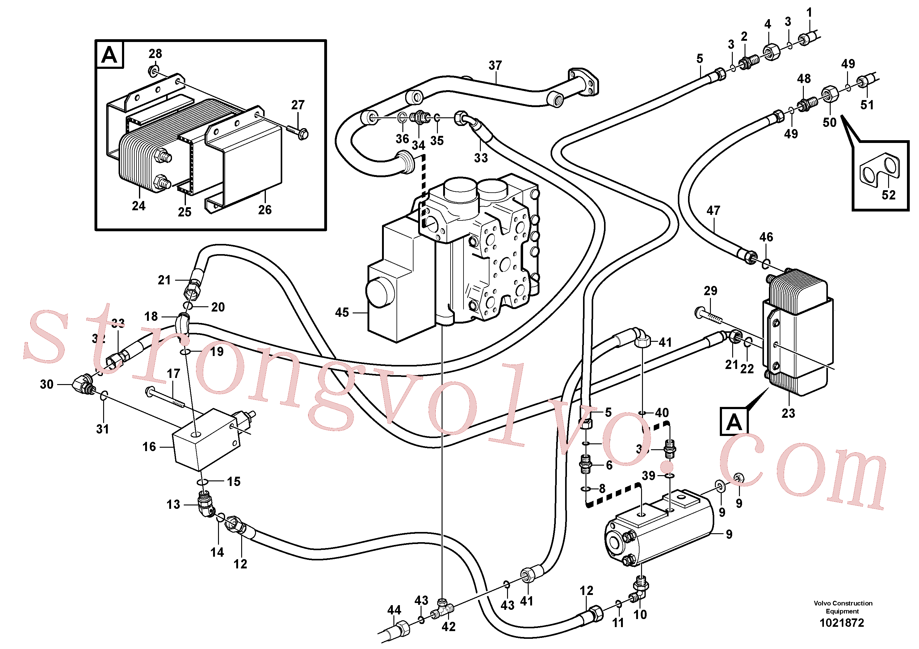 Volvo VOE13933962 Porca trava Volvo Acessórios para escavadeira