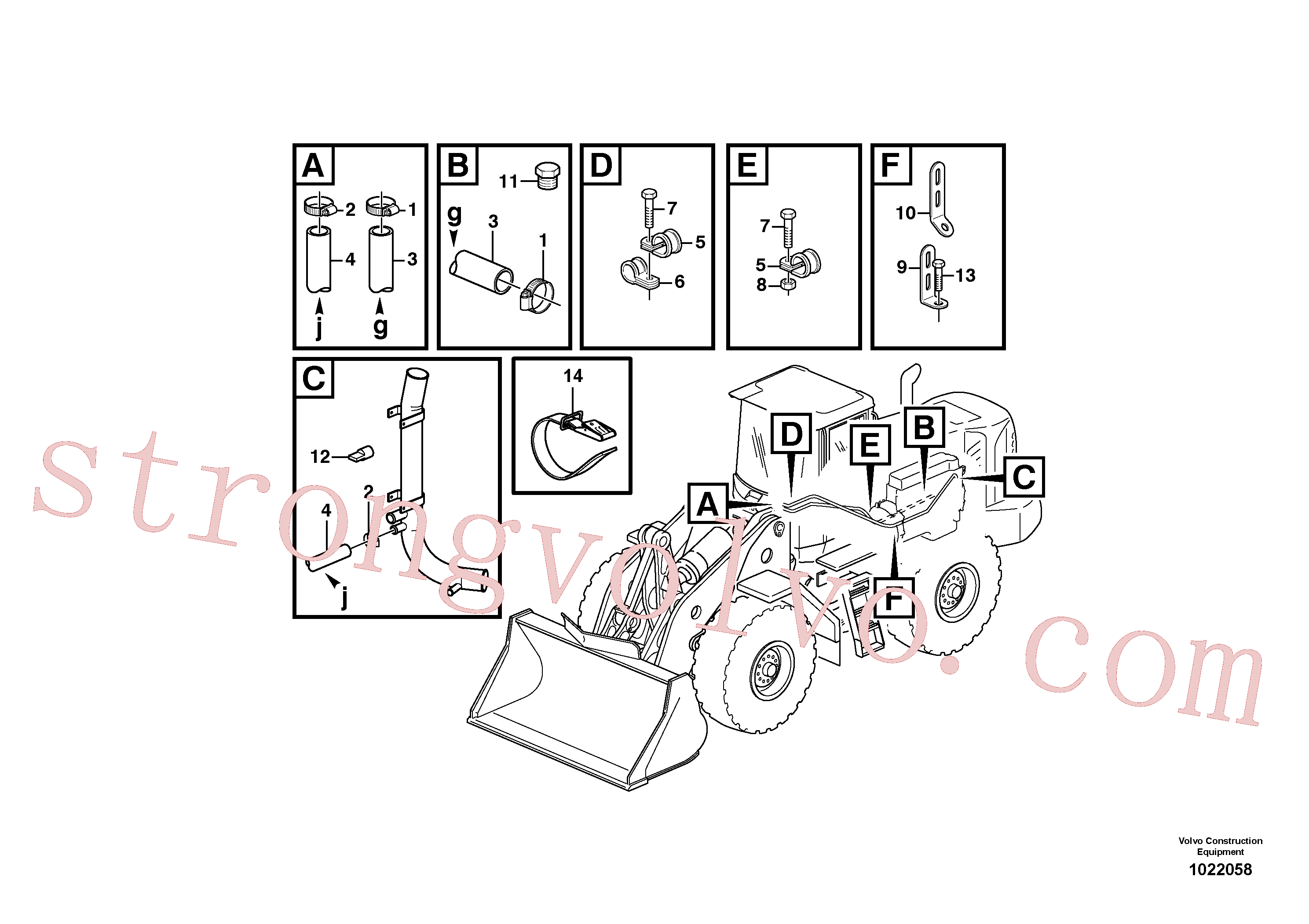VOE1698627 Volvo Sistema de aquecimento(1022058 Montagem)