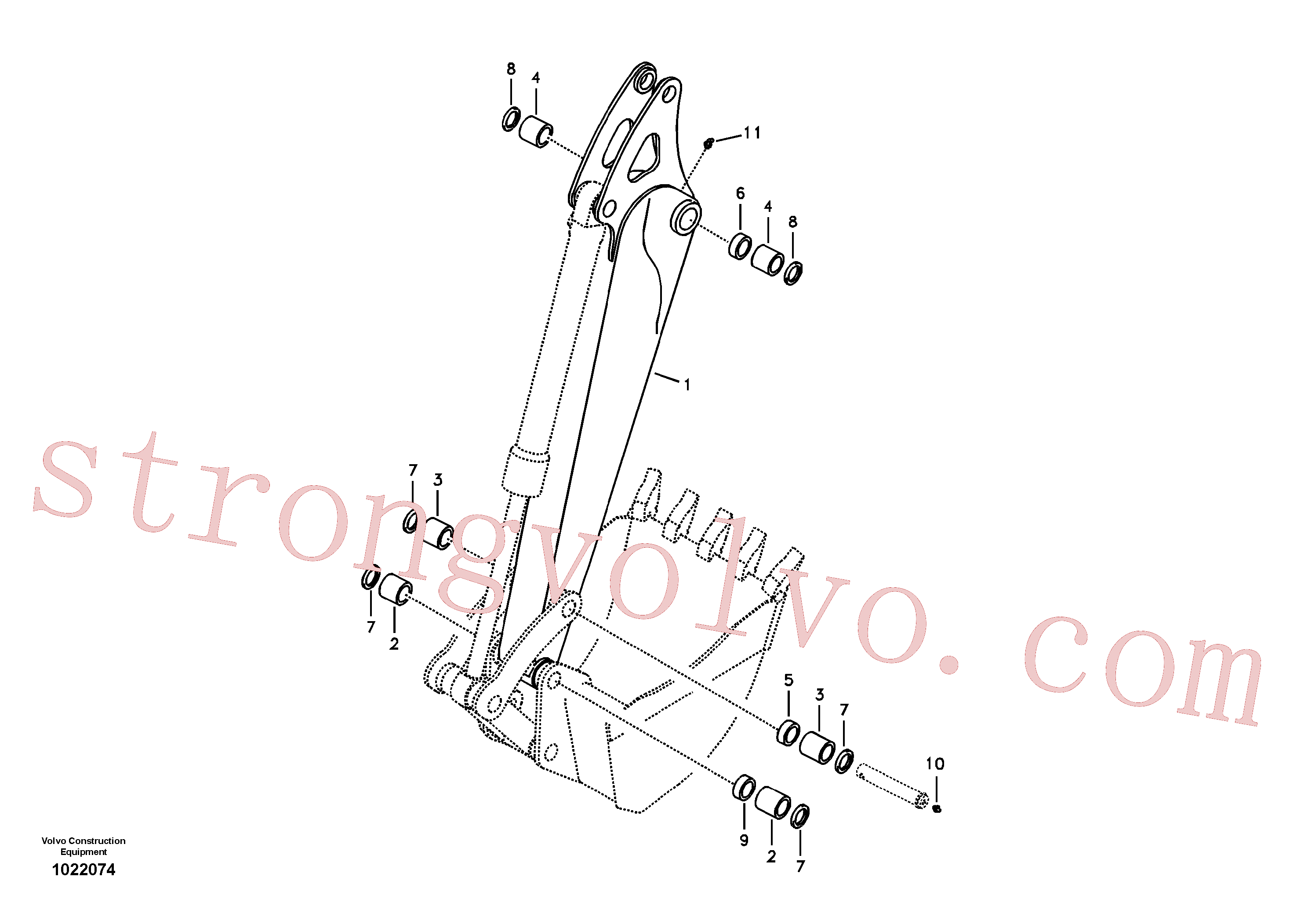 China Made VOE14520877 Cubo de roda Volvo Acessórios para escavadeira