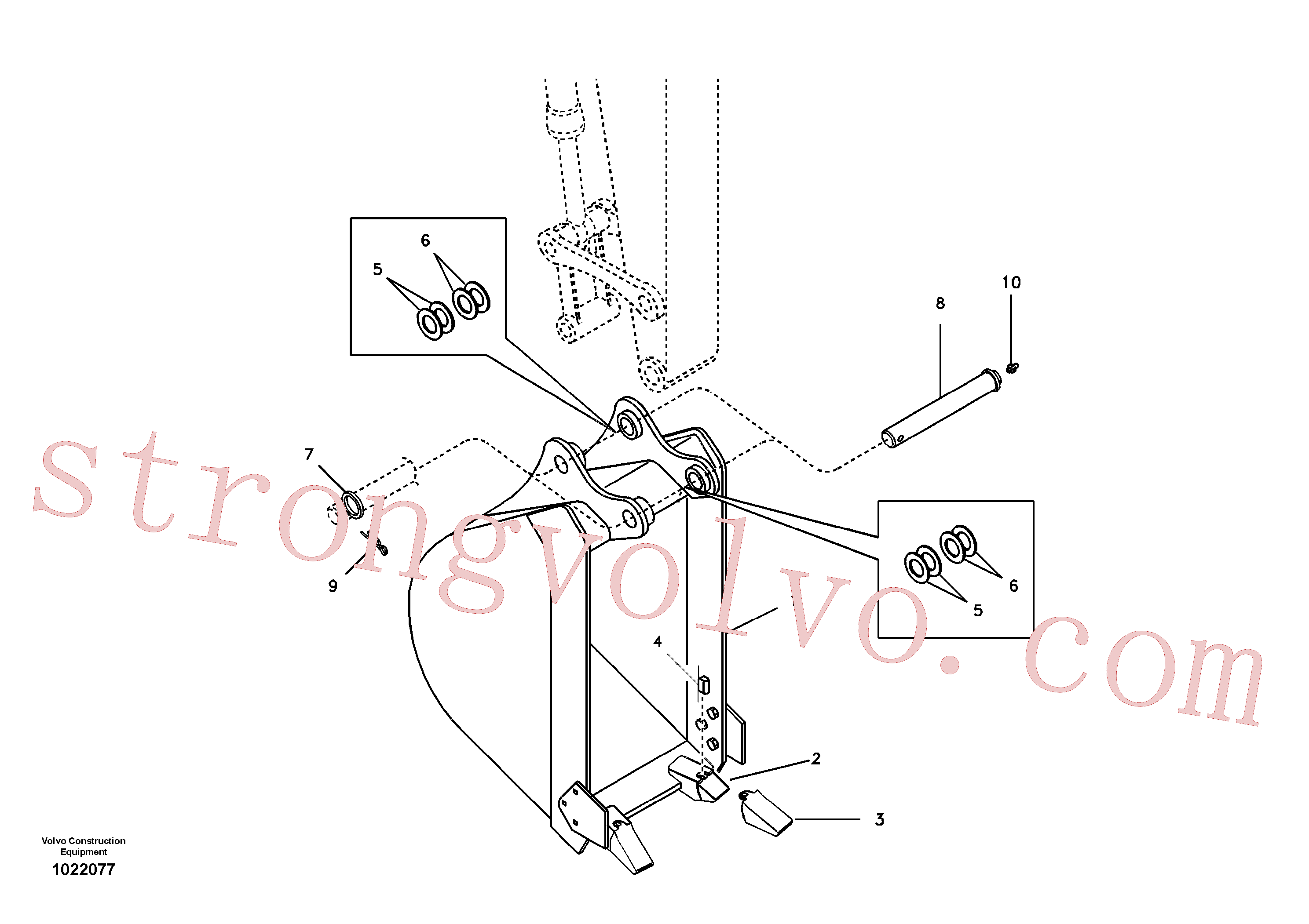 Volvo VOE11802668 Caçamba normal Volvo Acessórios para escavadeira