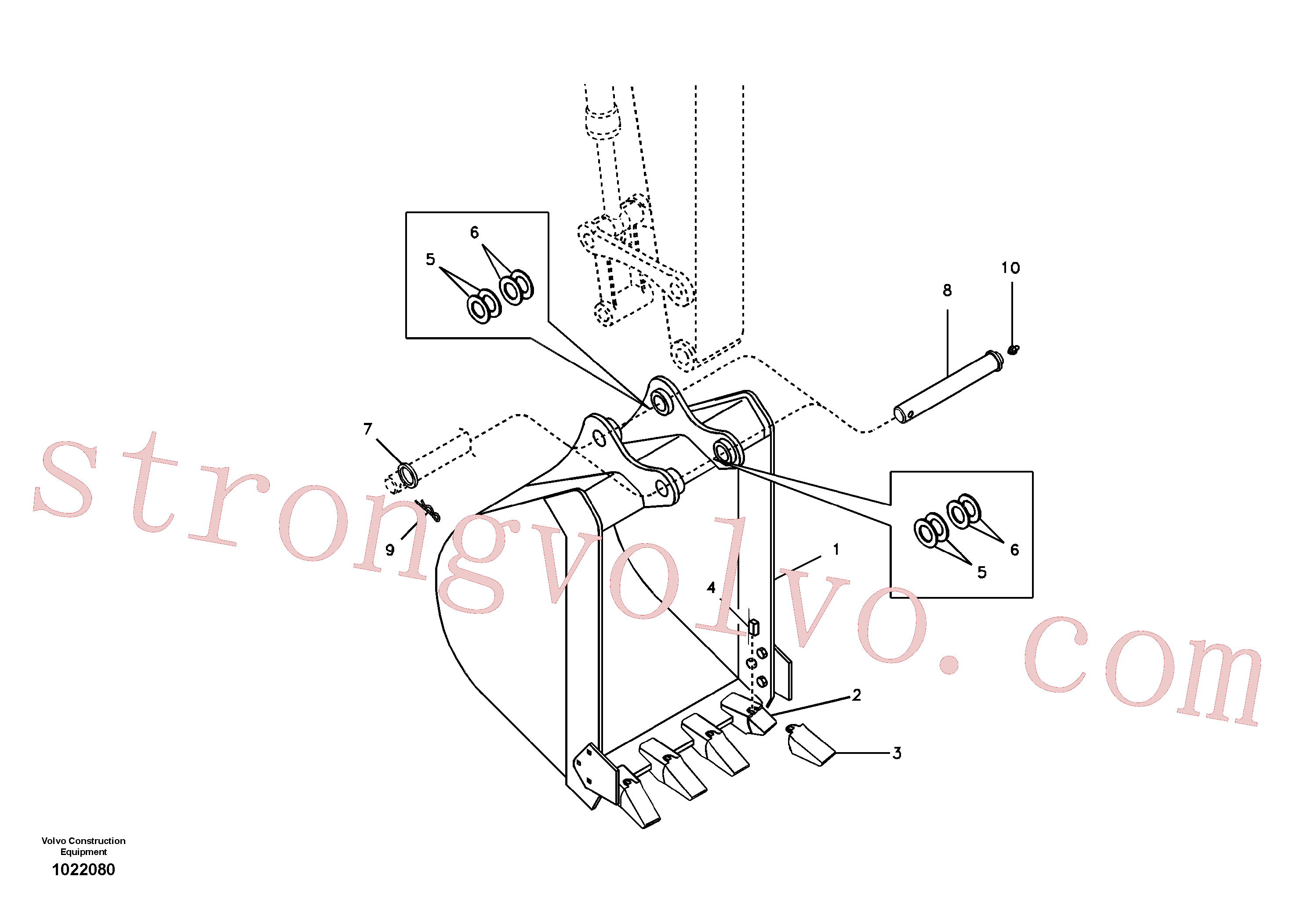 VOE11802670 Volvo Balde(1022080 Montagem)