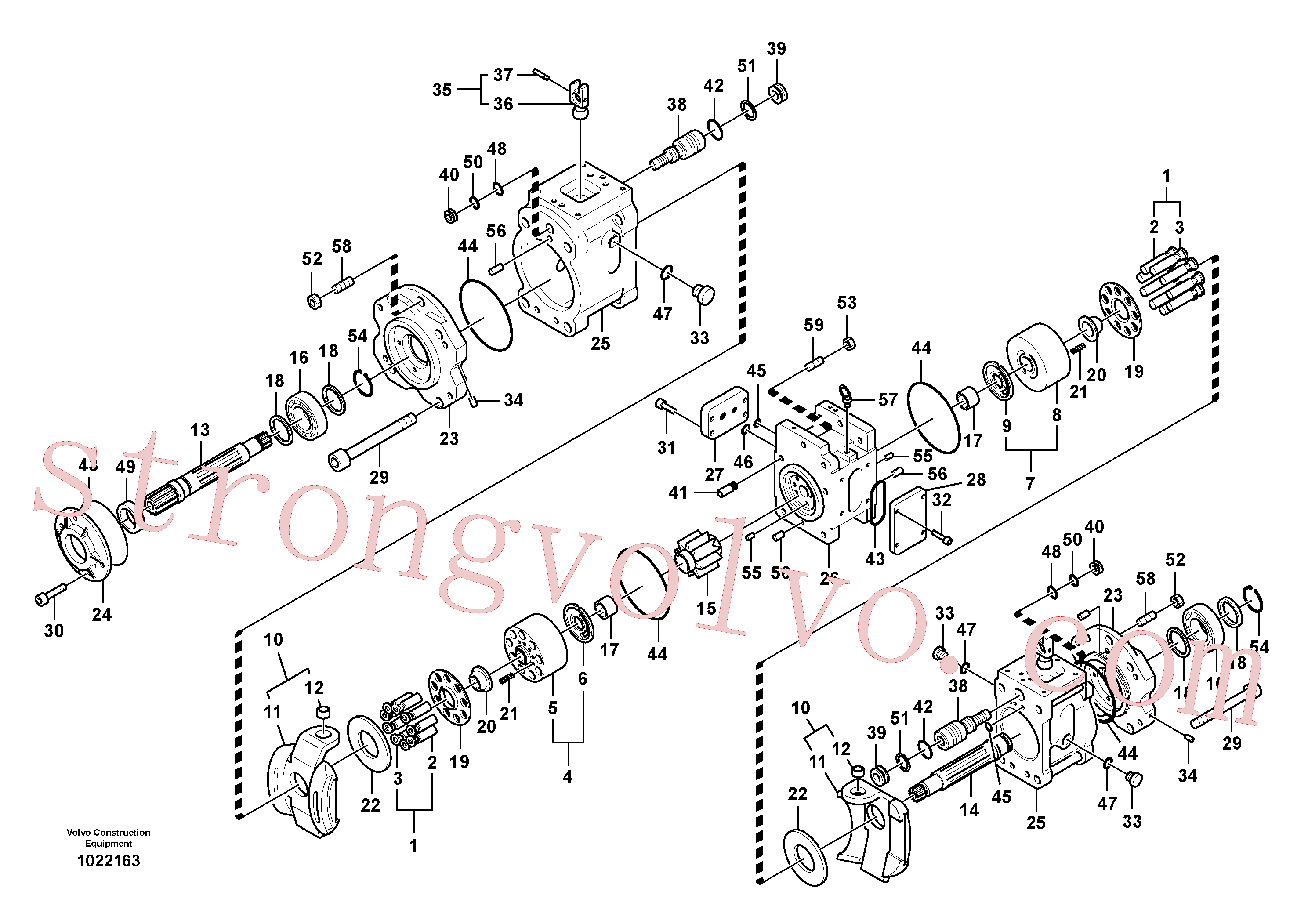 VOE14550184 Volvo Bomba hidráulica(1022163 Montagem)