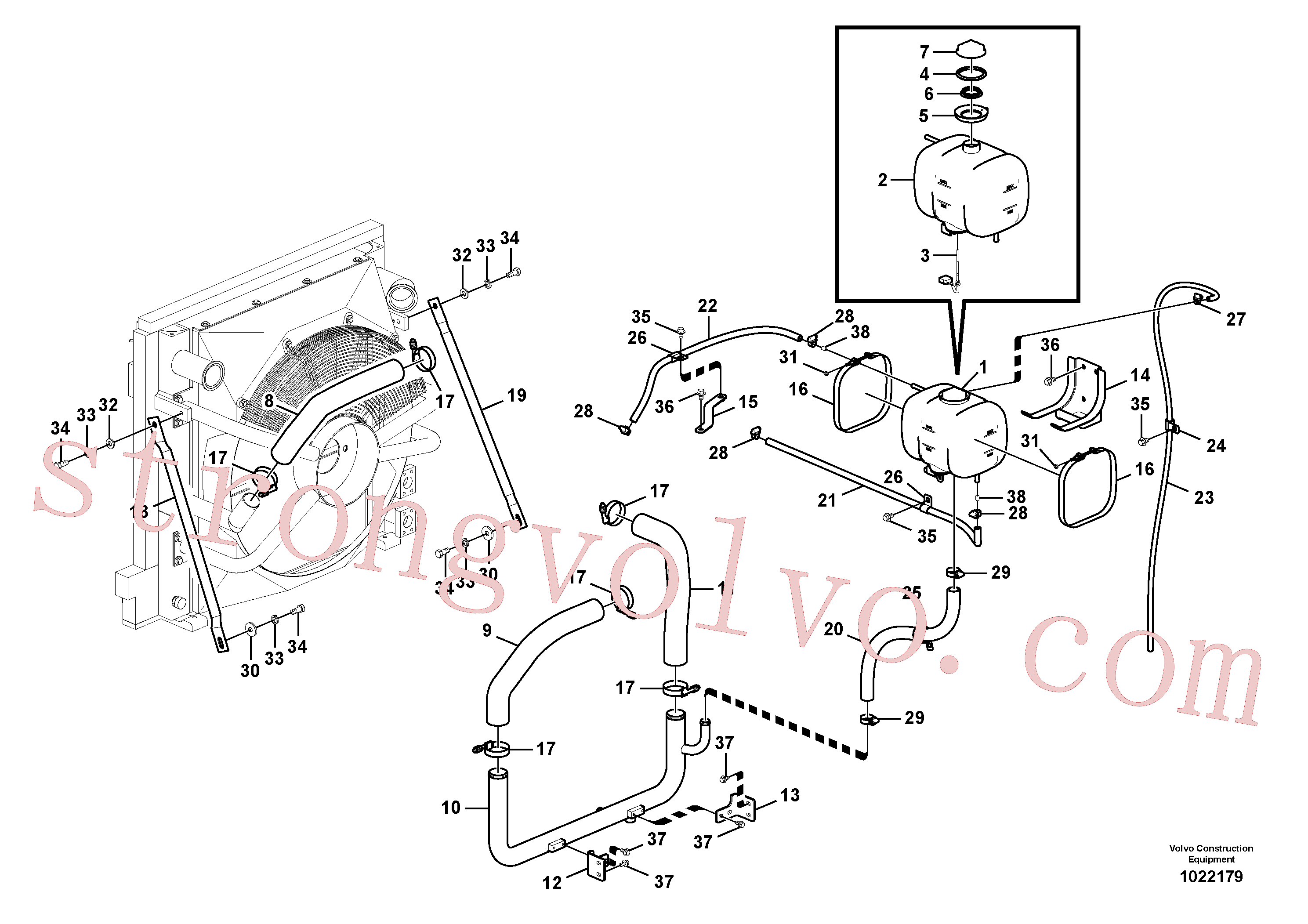 Volvo Acessórios para escavadeira VOE14527372 Escora Acessórios