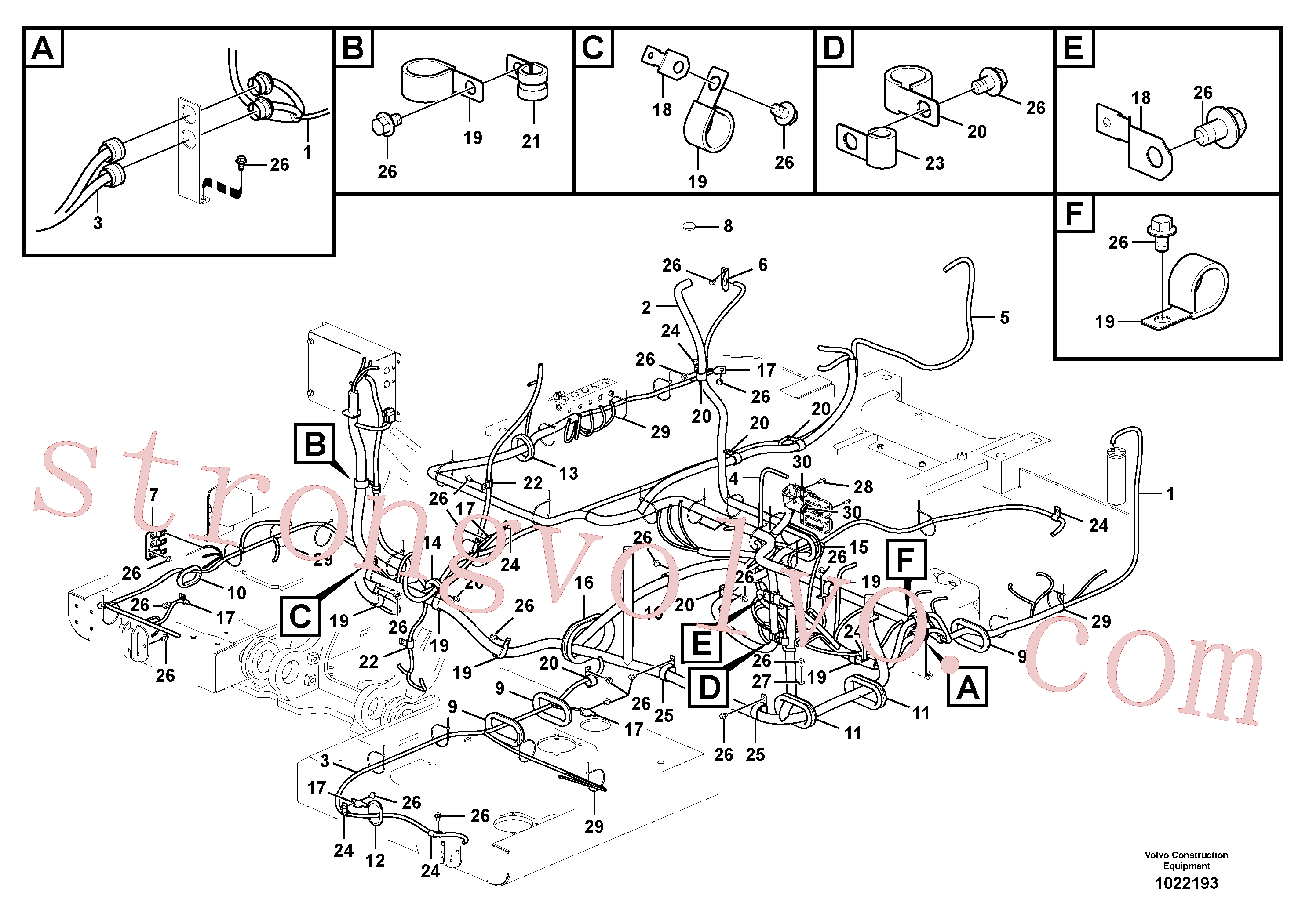 VOE949997 Volvo Cablagem principal(1022193 Montagem)