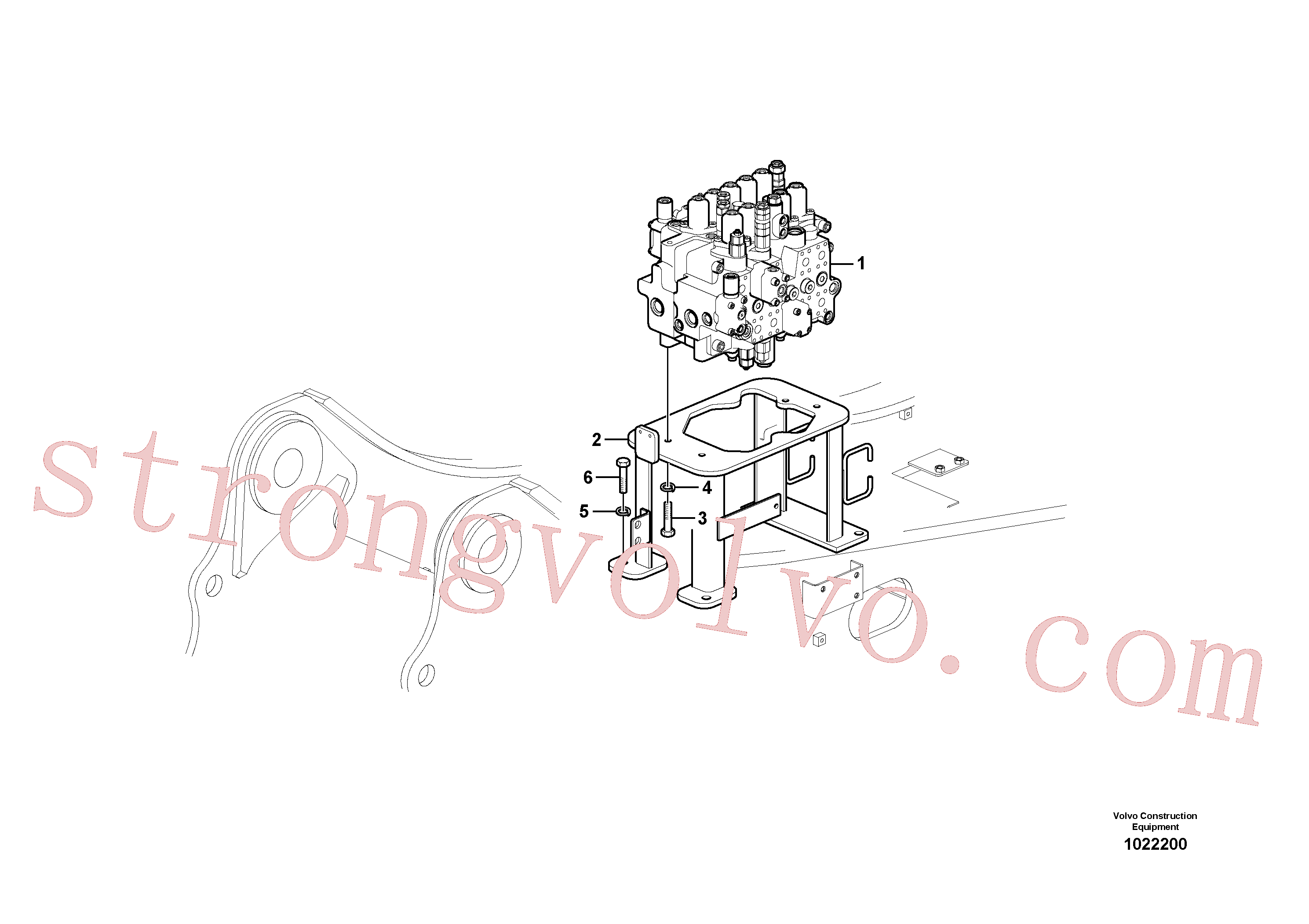 Volvo SA955923 Washer, Bolt Volvo Acessórios para escavadeira