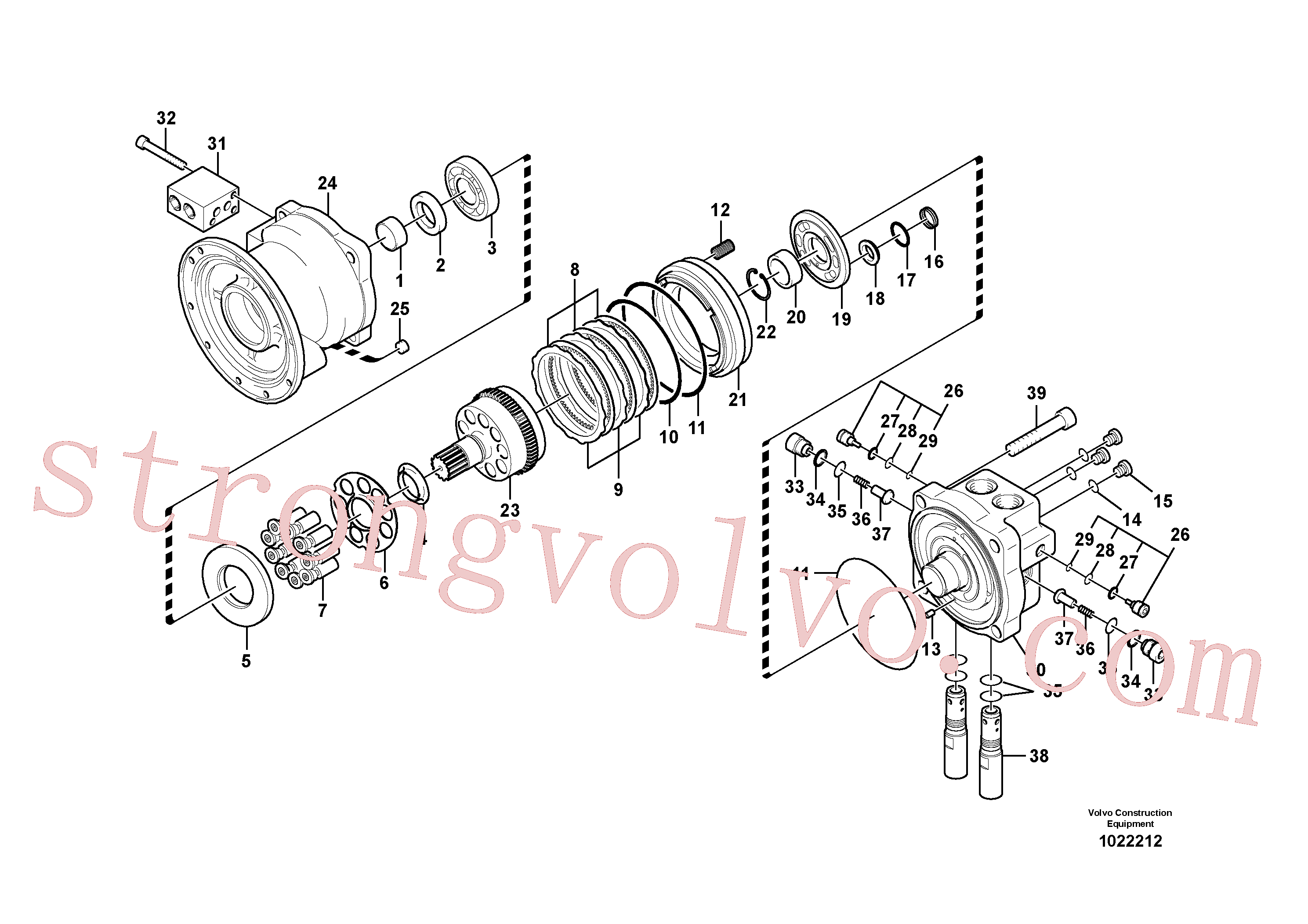 China Made SA8230-01030 Ring Volvo Acessórios para escavadeira