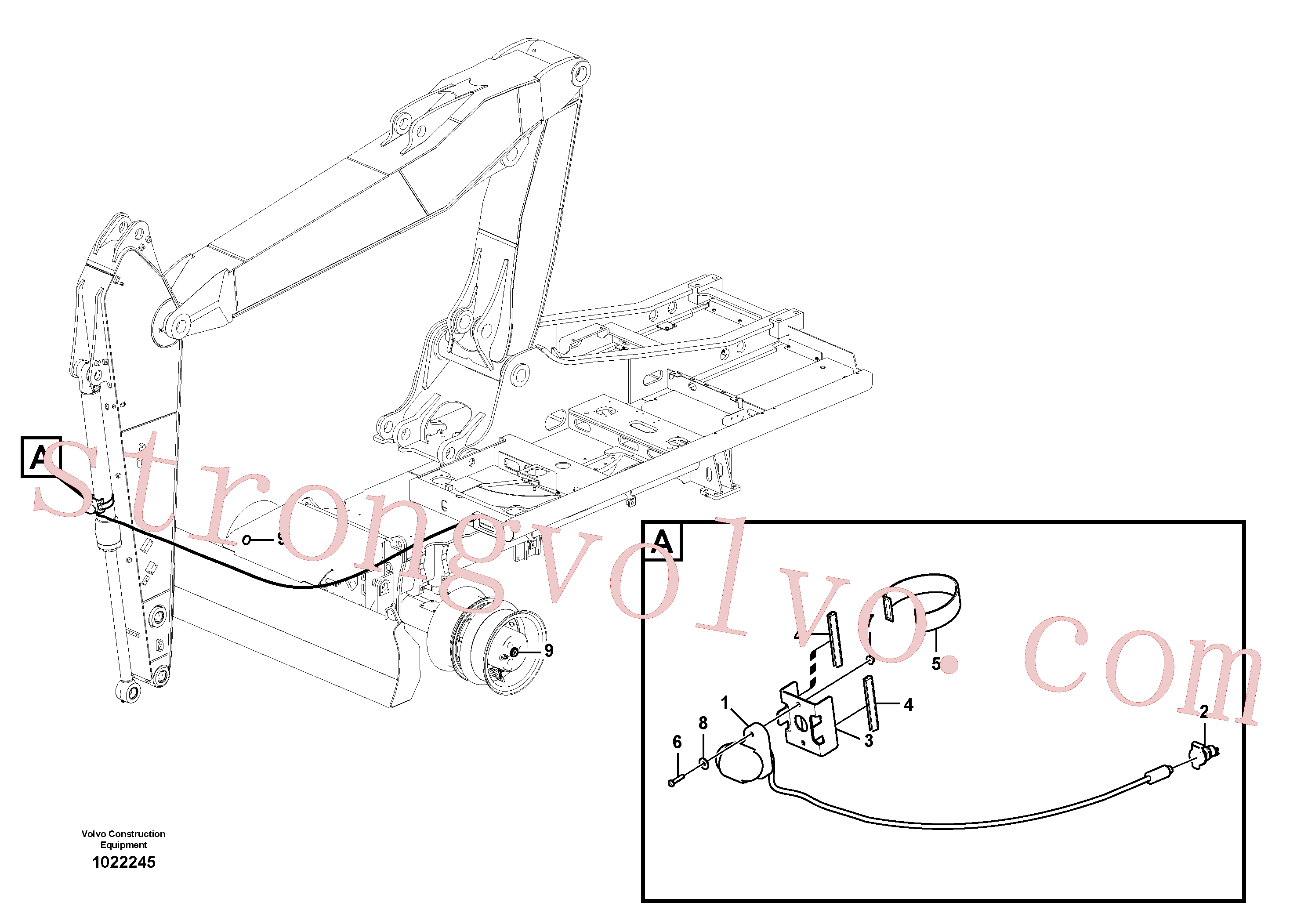VOE13965483 Porca Volvo escavadeira