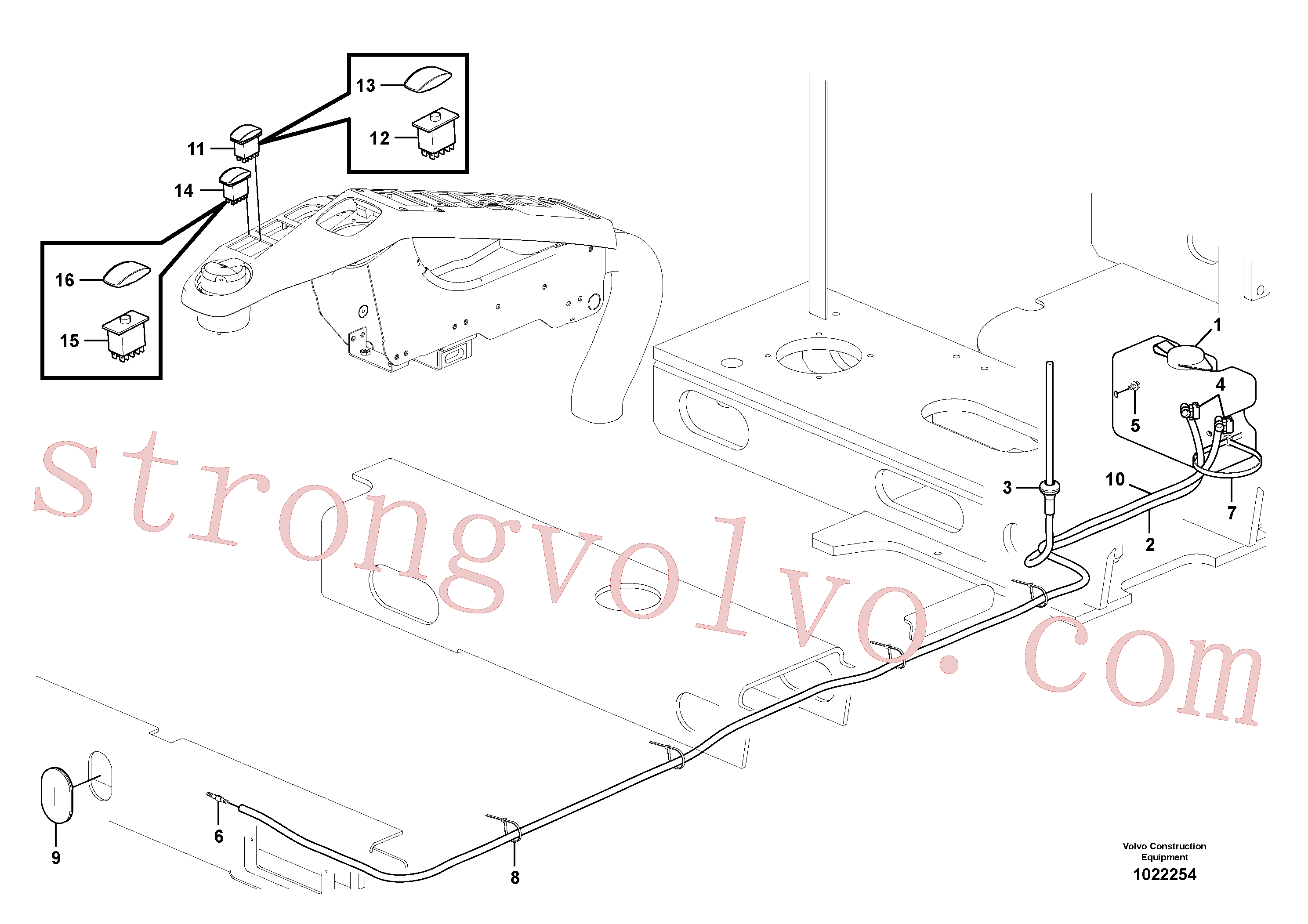 VOE13965175 Volvo Limpa pára-brisas inferior(1022254 Montagem)