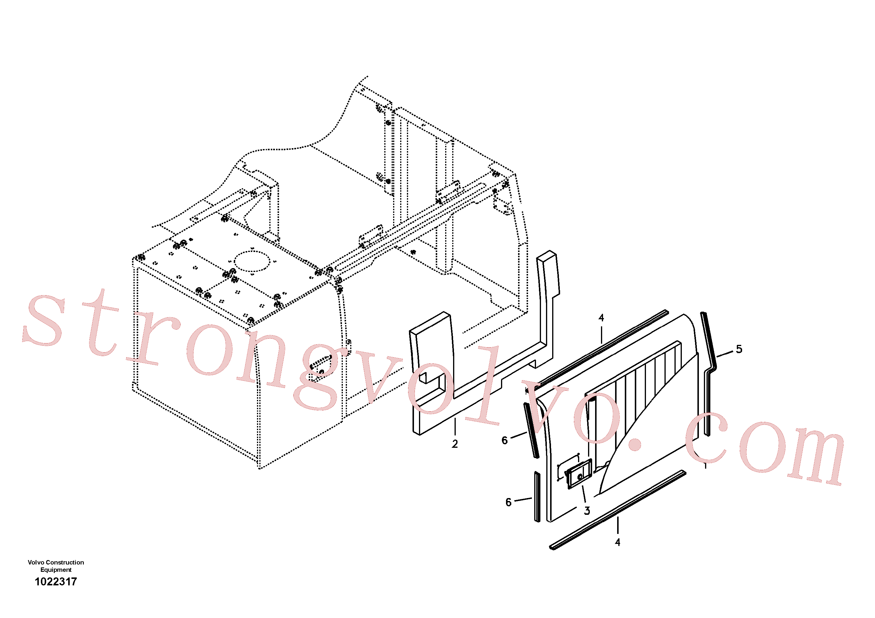China Made SA9572-40420 Guarnição Volvo Acessórios para escavadeira