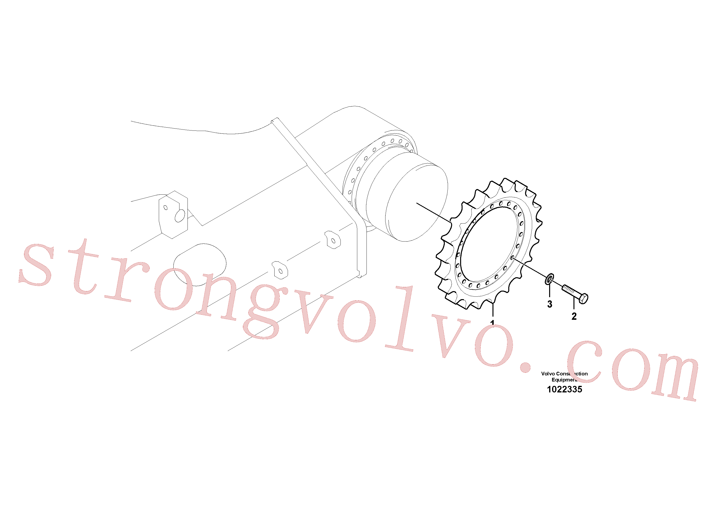 VOE993033 Volvo Roda dentada(1022335 Montagem)