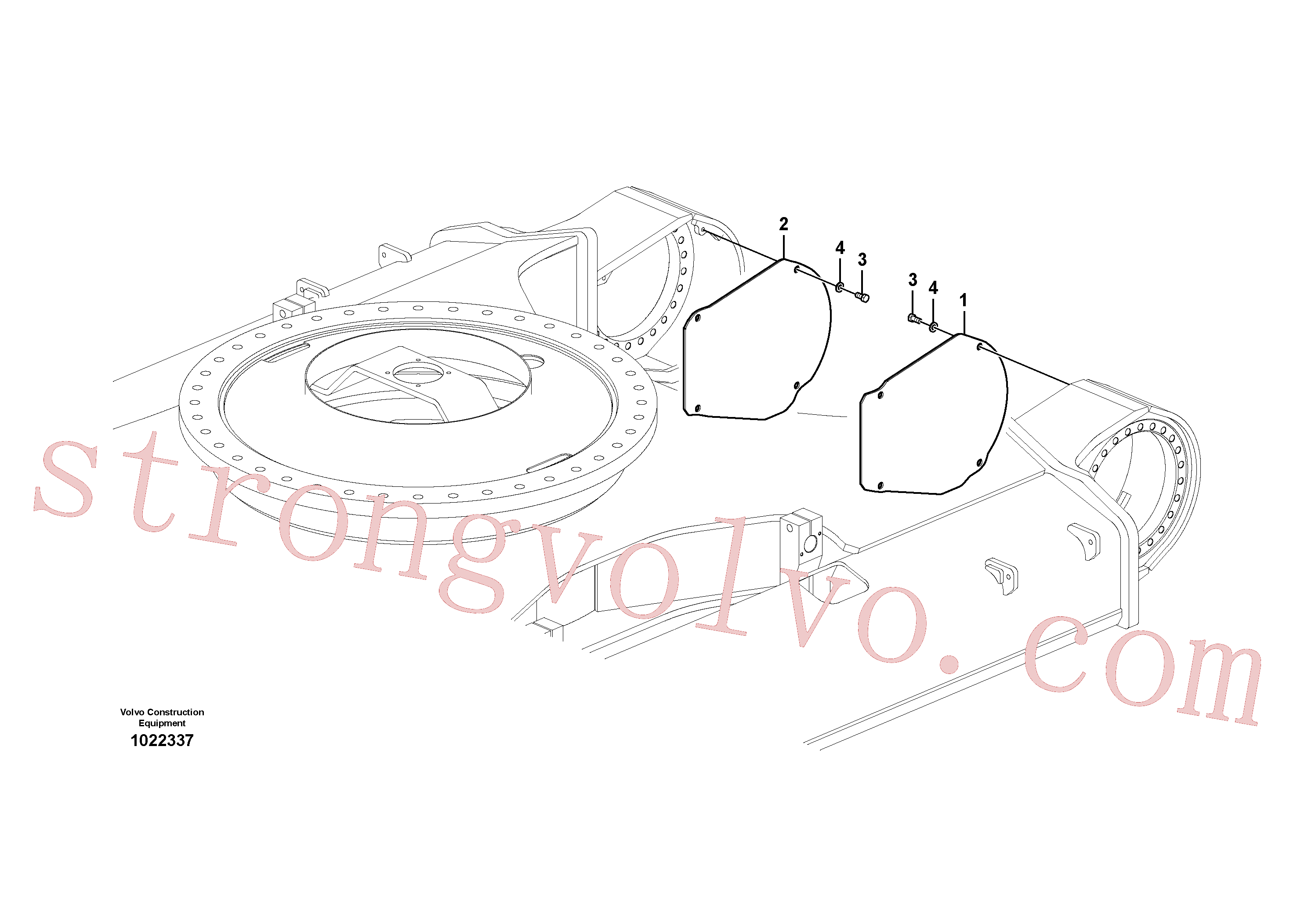 Volvo VOE978936 Parafuso sextavado Volvo Acessórios para escavadeira