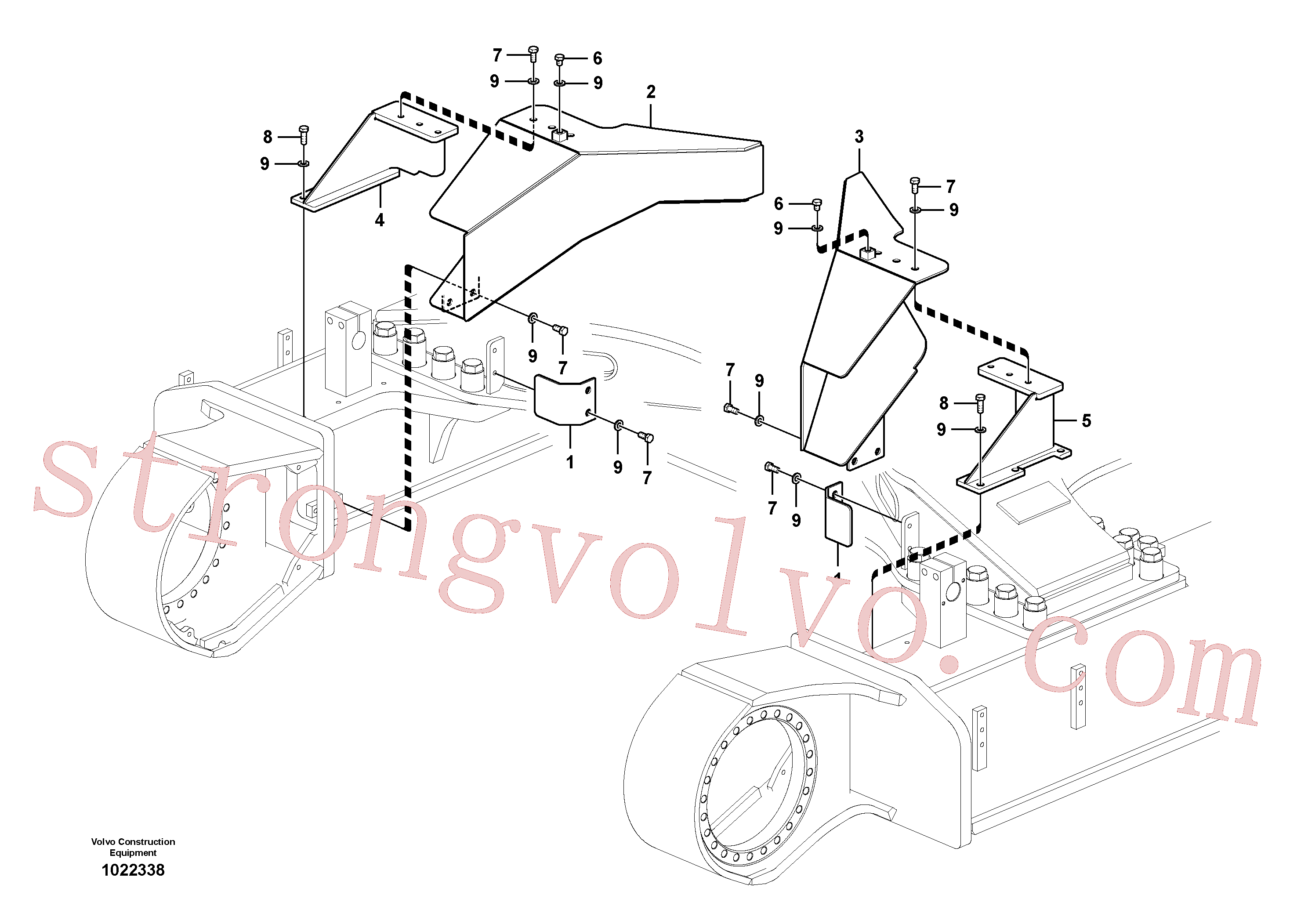 SA9011-11604 Volvo Placa de protecção, retráctil(1022338 Montagem)