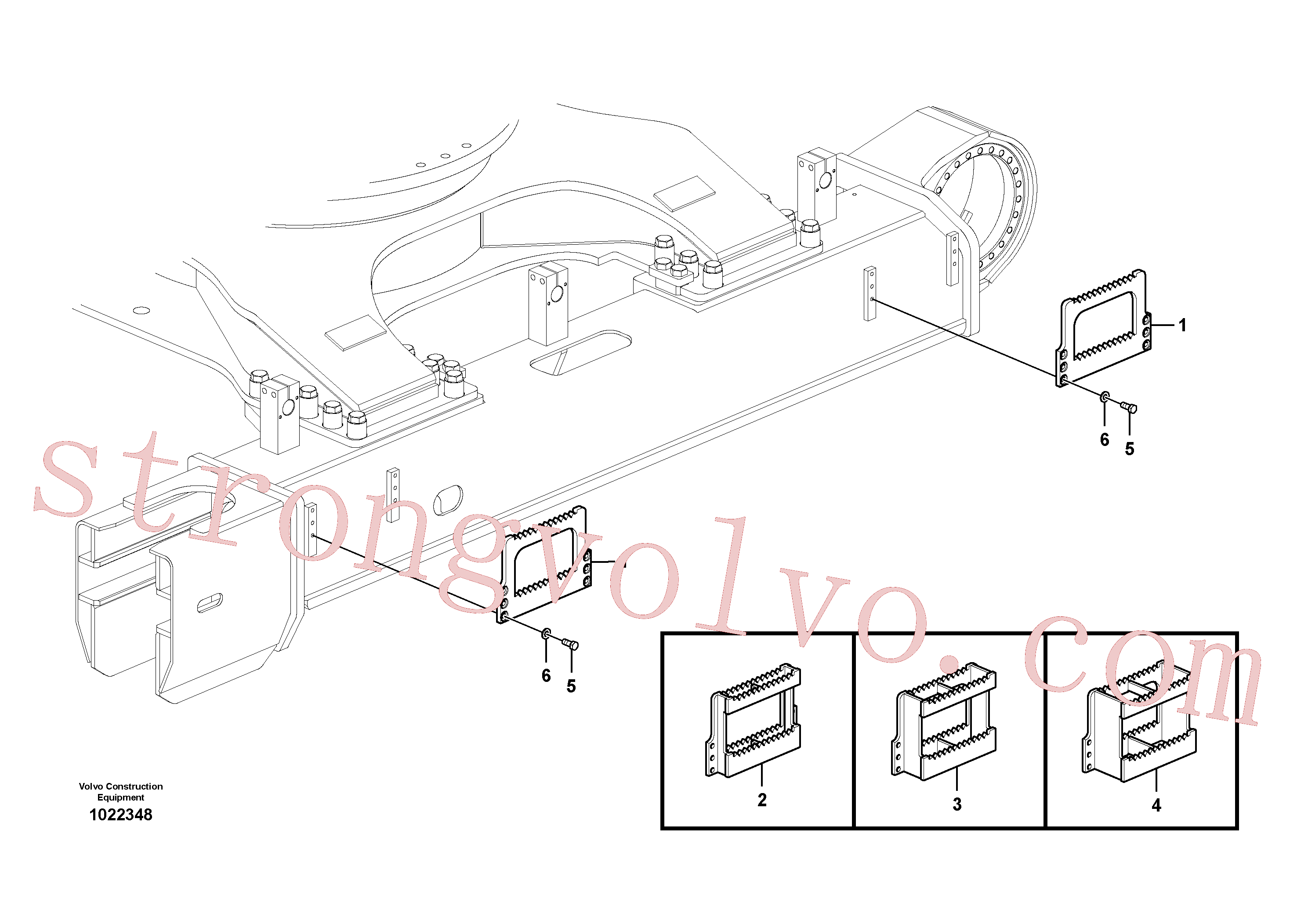 Volvo Acessórios para escavadeira SA9011-11608 Parafuso sextavado Acessórios