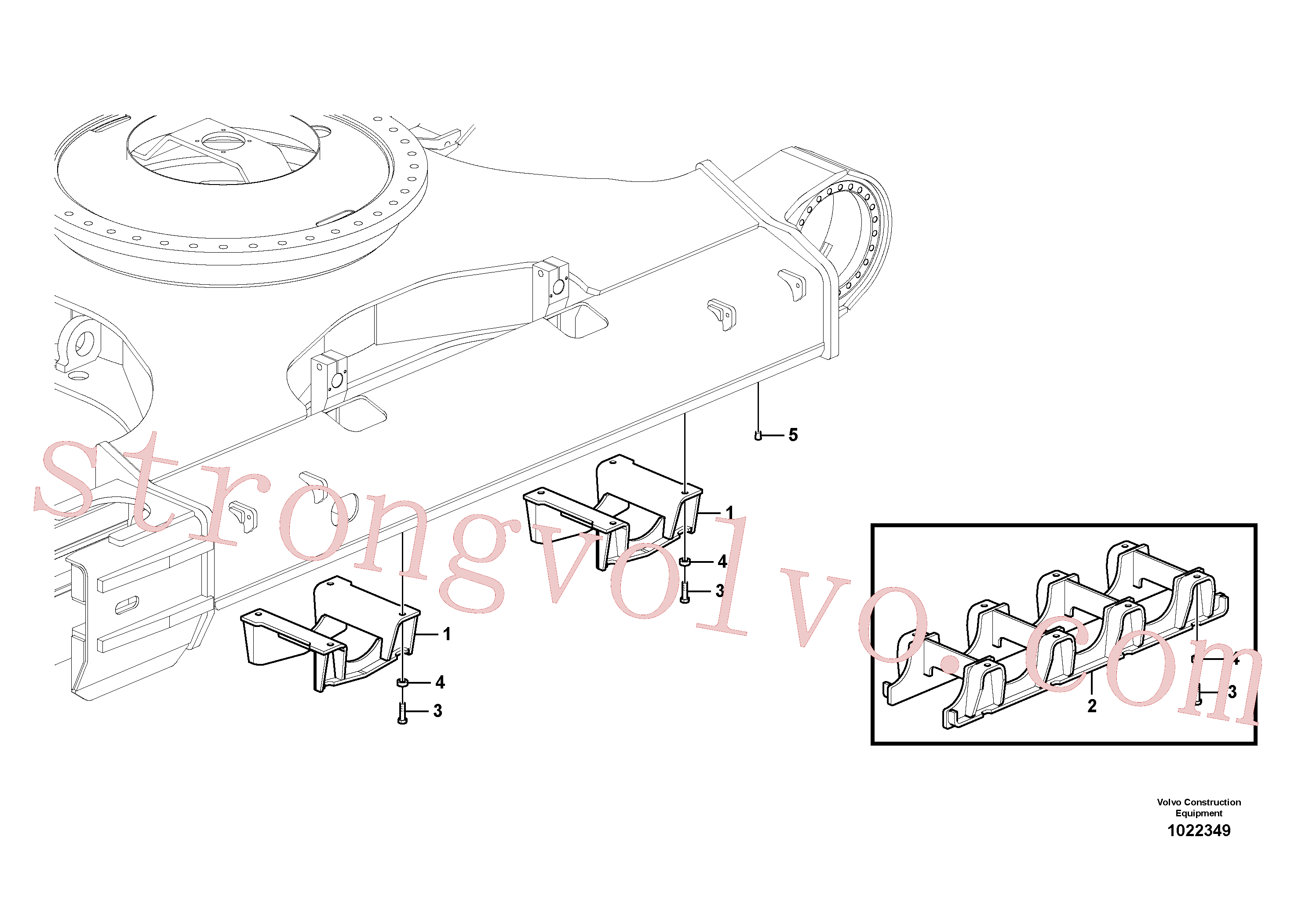 China Made SA9447-02025 Bujão de borracha Volvo Acessórios para escavadeira