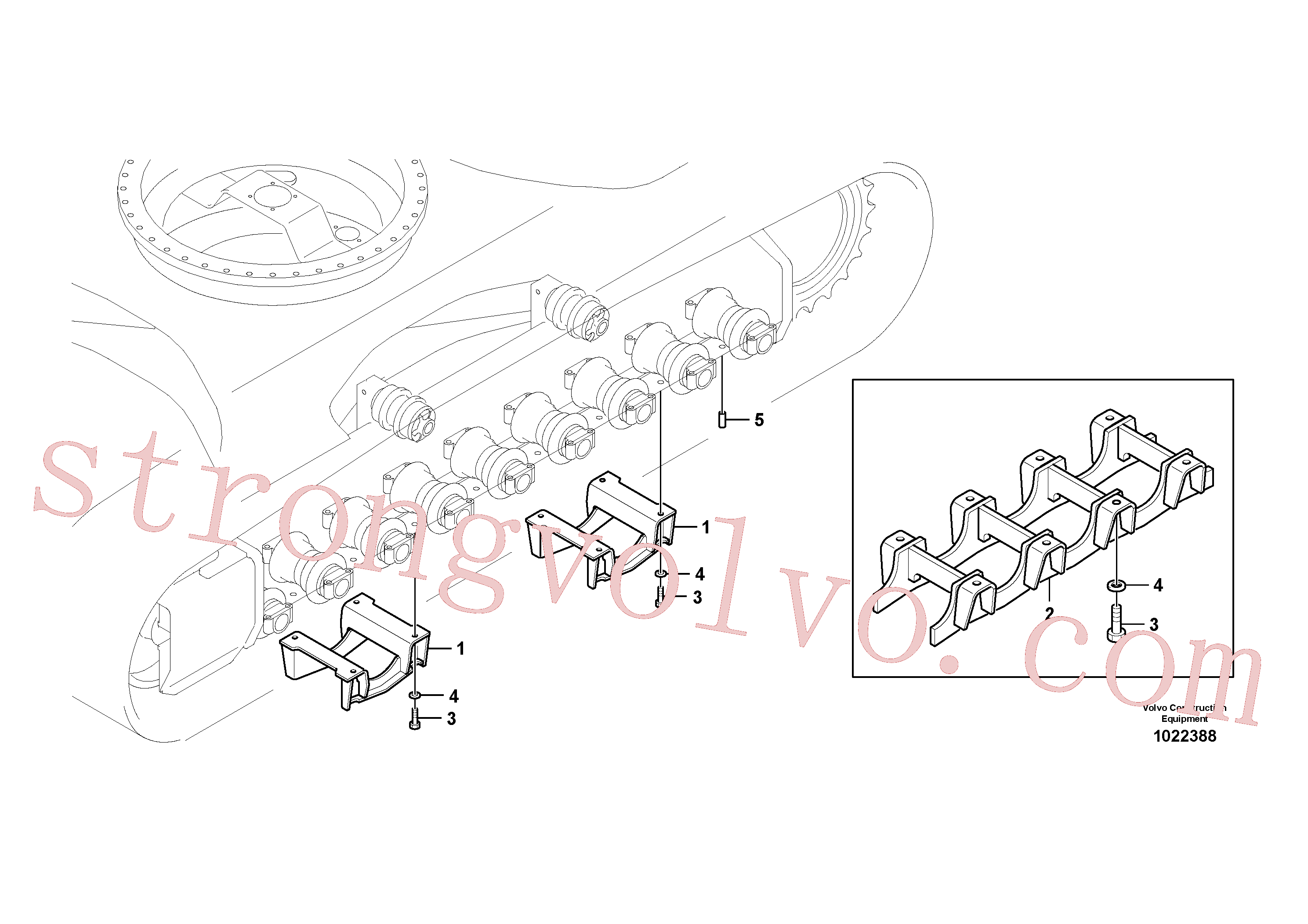 VOE990515 Volvo Substrutura, resguardo dos rastos(1022388 Montagem)