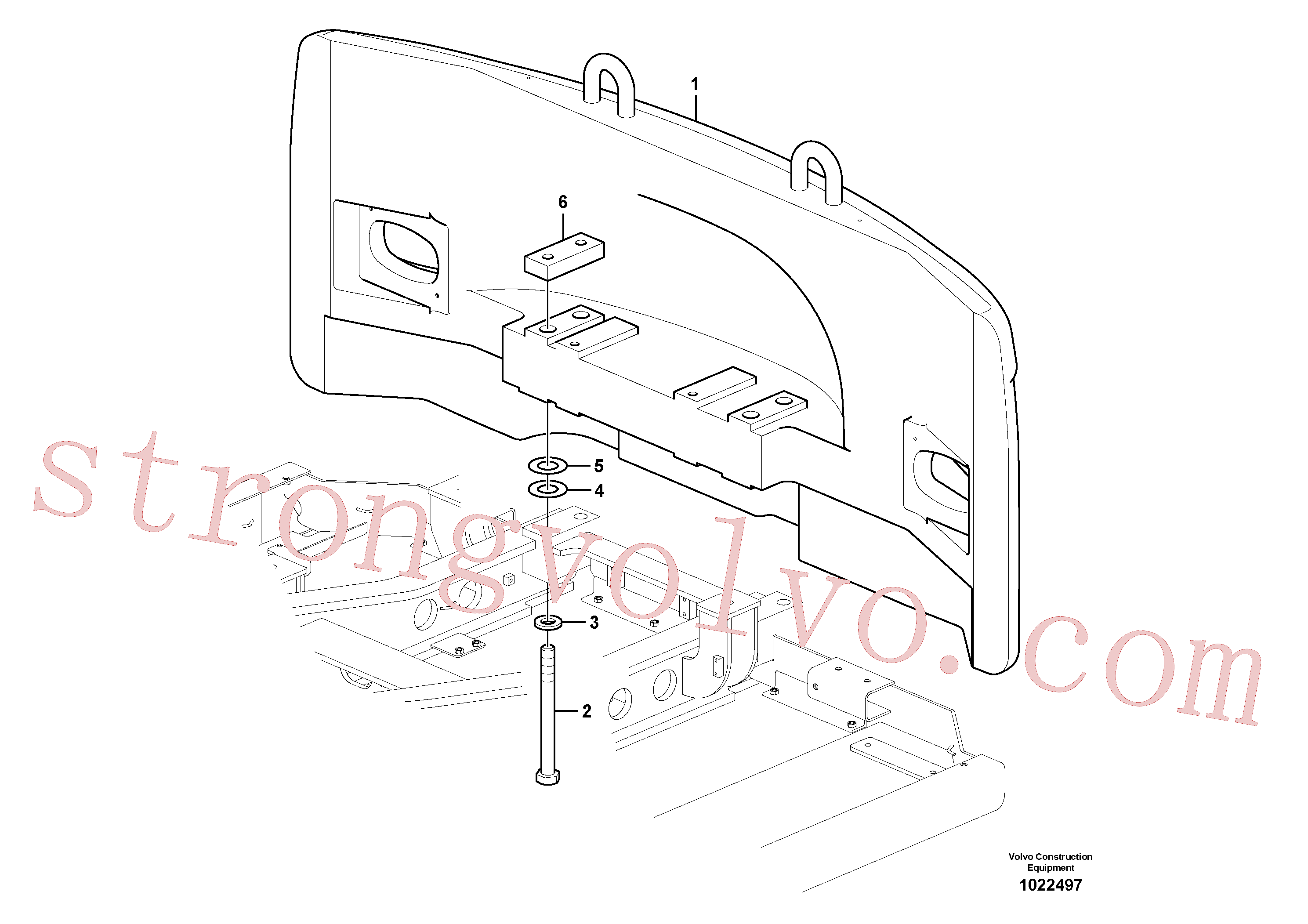 VOE992995 Volvo Contrapesos(1022497 Montagem)