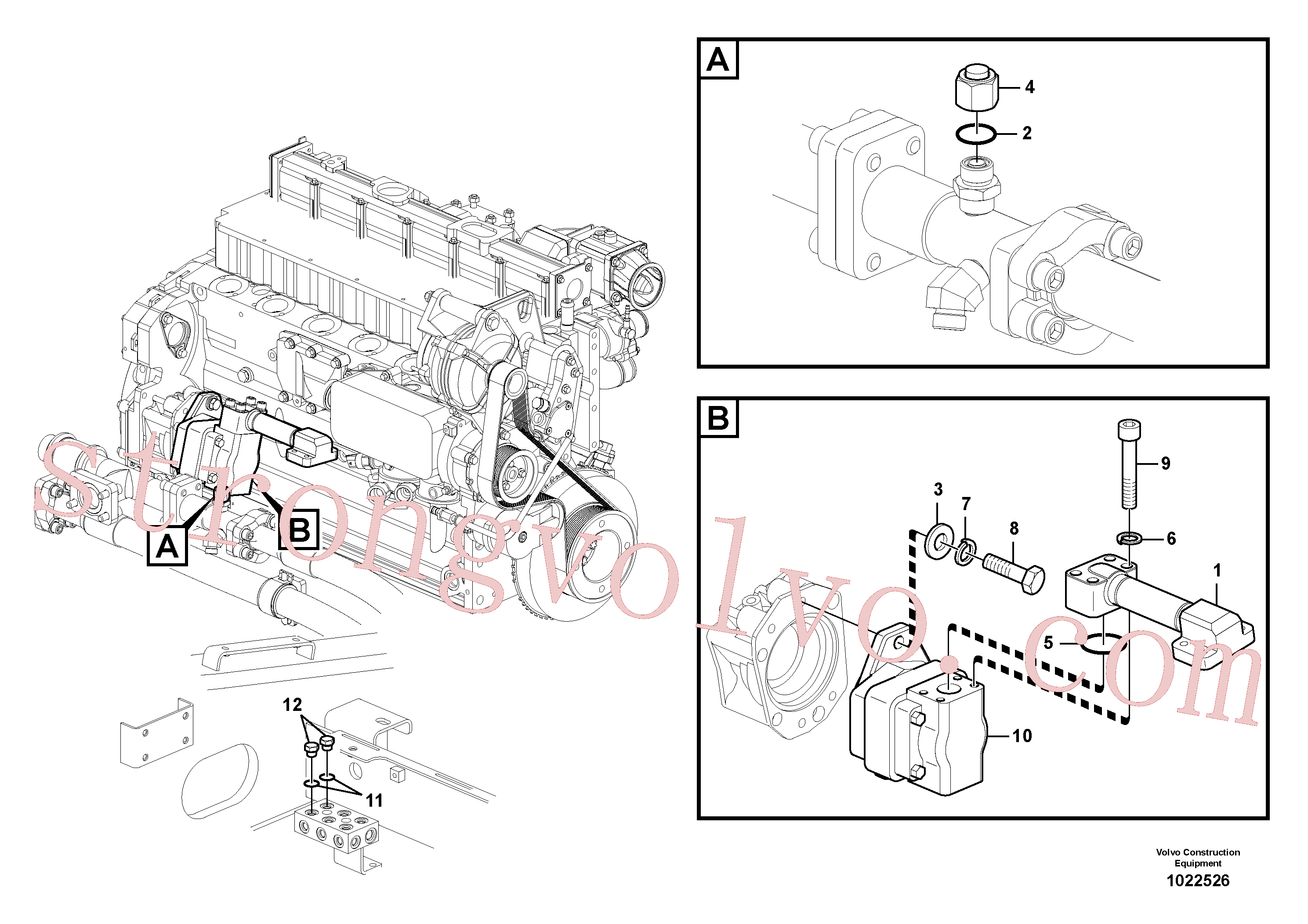 VOE14535586 Pipe Volvo escavadeira