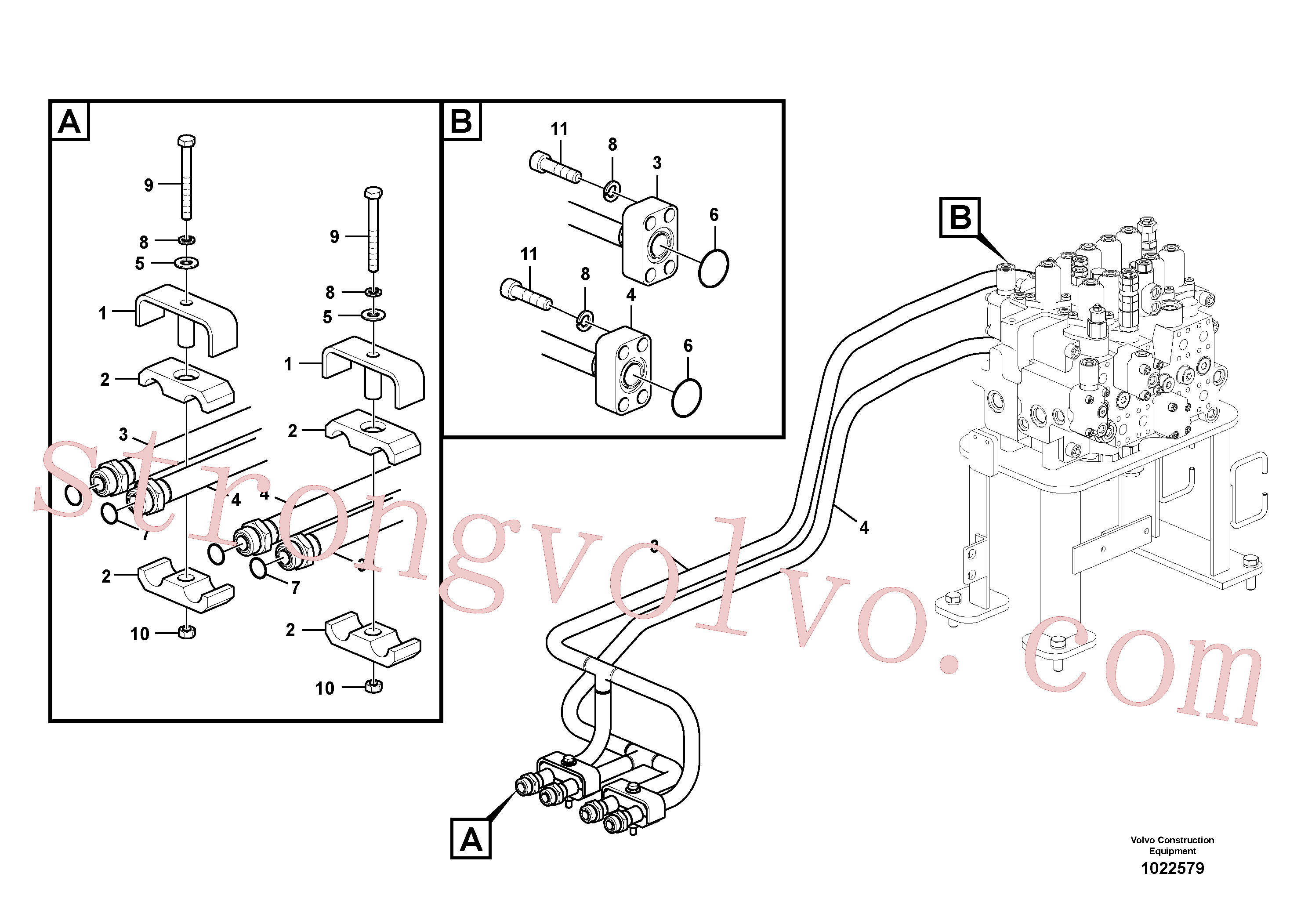 Volvo VOE14539092 Pipe Volvo Acessórios para escavadeira
