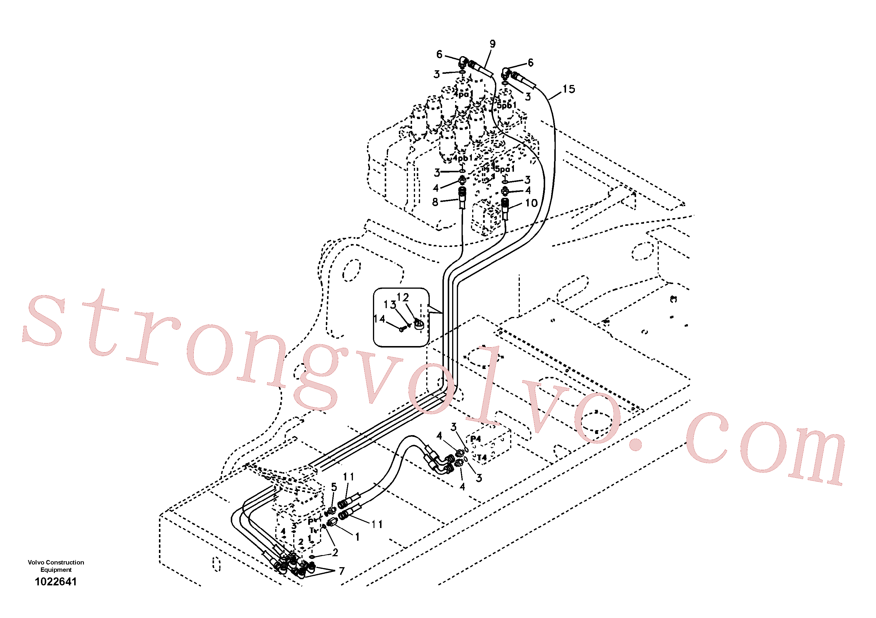 SA9451-03282 Volvo Sistema servomotor, válvula de comando para pedal da válvula de comando(1022641 Montagem)