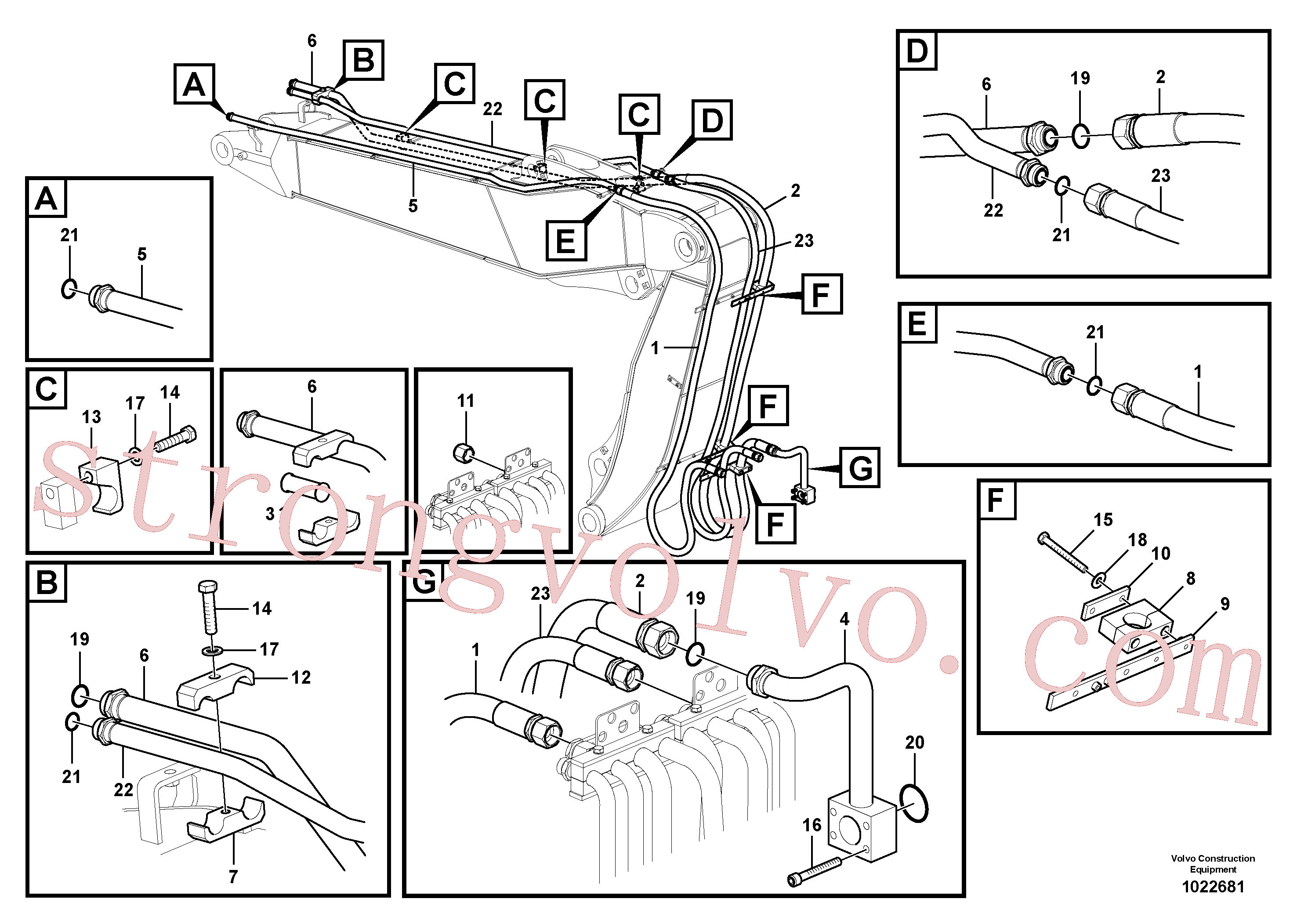 Volvo VOE14387067 Chapa Volvo Acessórios para escavadeira