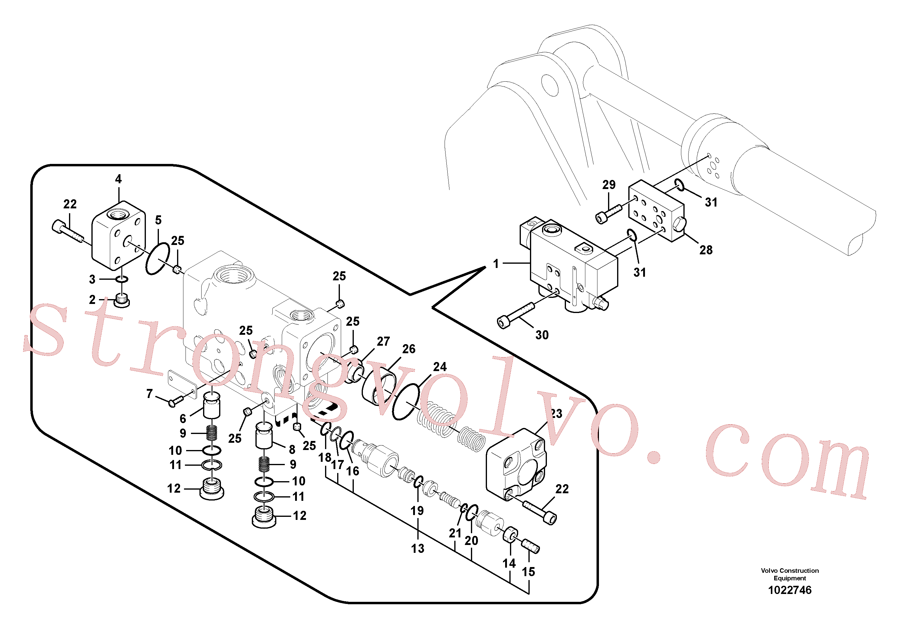 China Made VOE14505561 Ring Volvo Acessórios para escavadeira