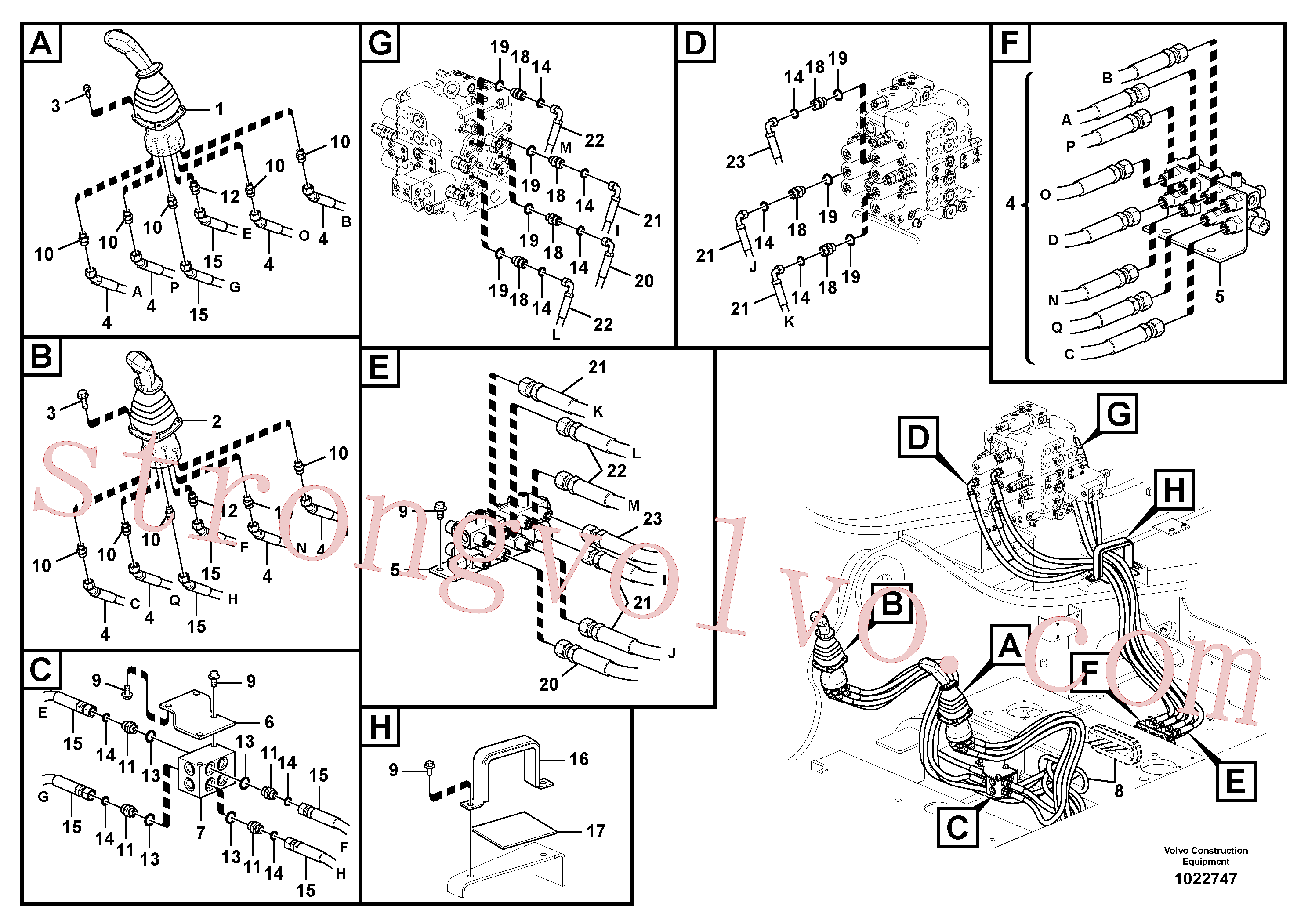 Atacado VOE14557295 Válvula de controle remoto Volvo escavadeira