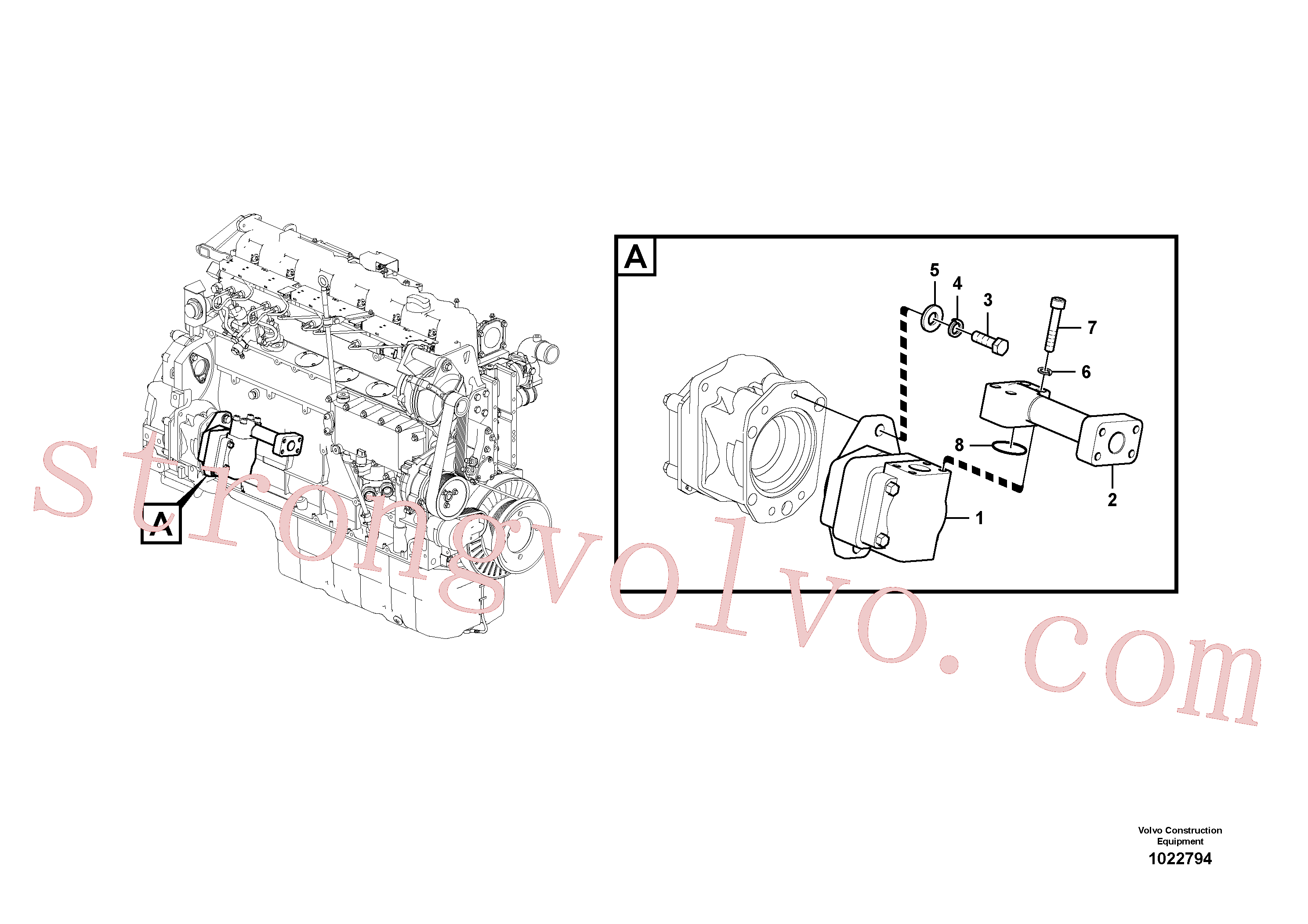 China Made VOE14532100 Pipe Volvo Acessórios para escavadeira