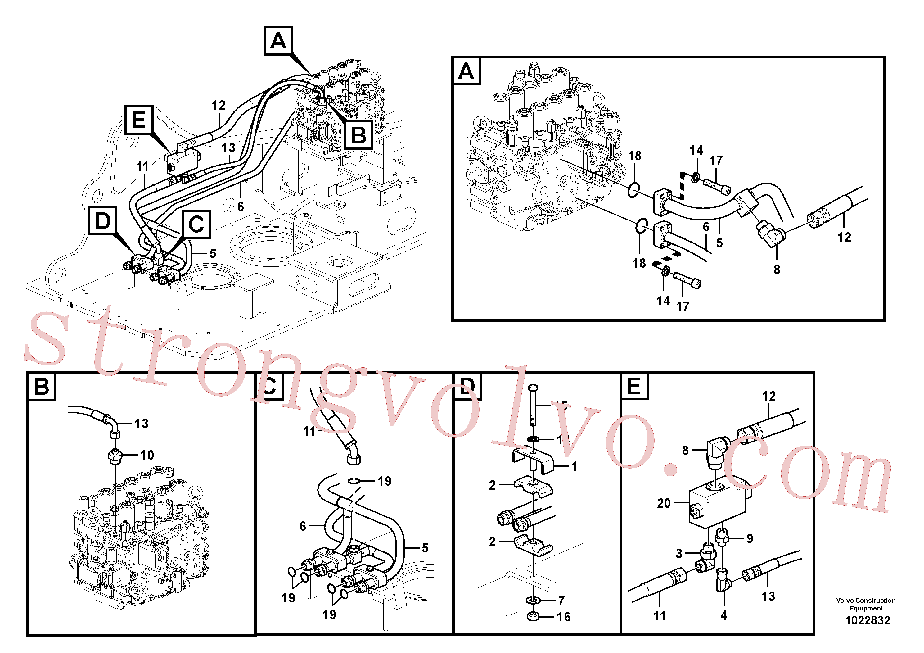 Volvo Montagem VOE937261 Xtraflex/5000 Acessórios