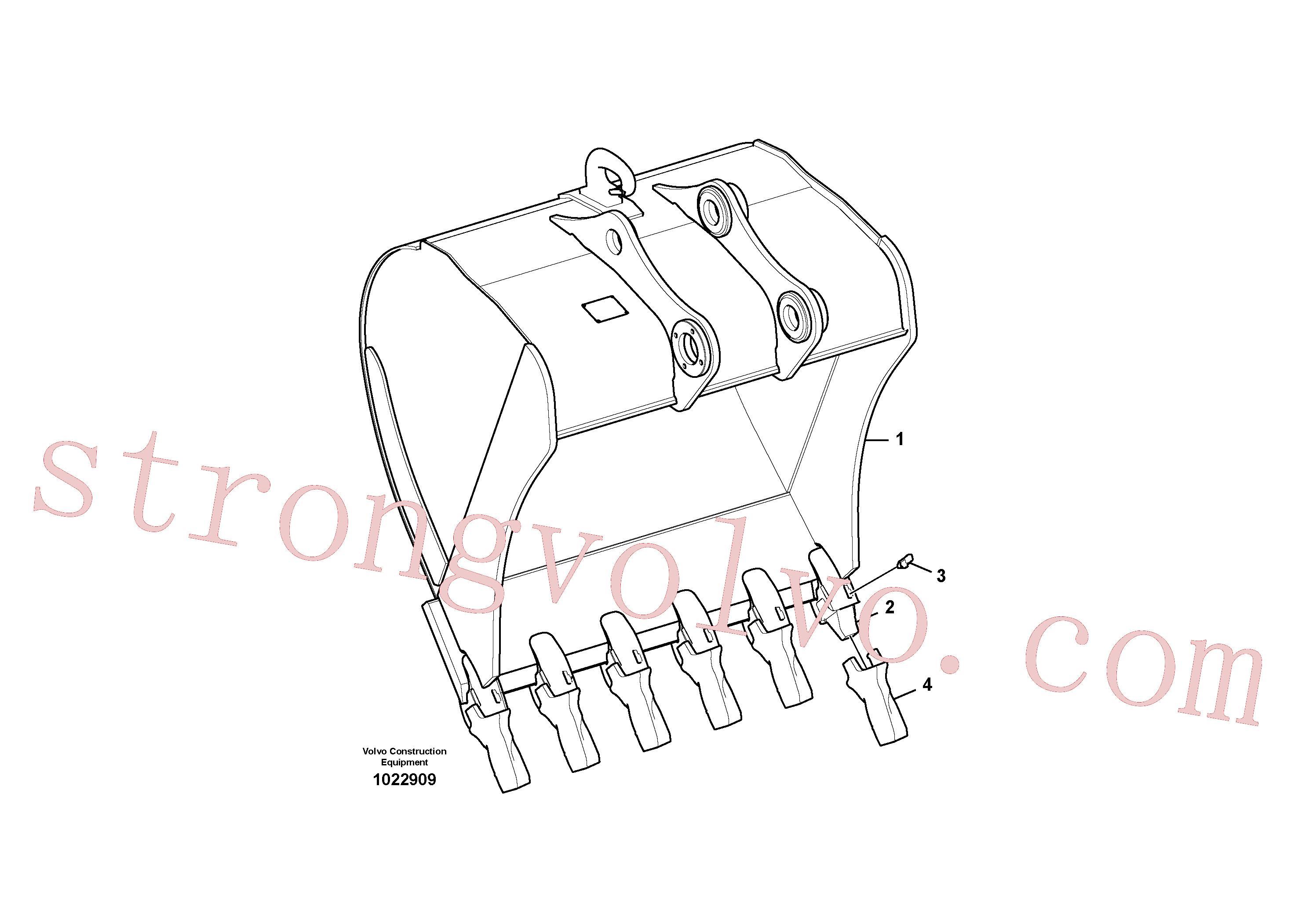 Atacado VOE14554941 Caçamba normal Volvo escavadeira
