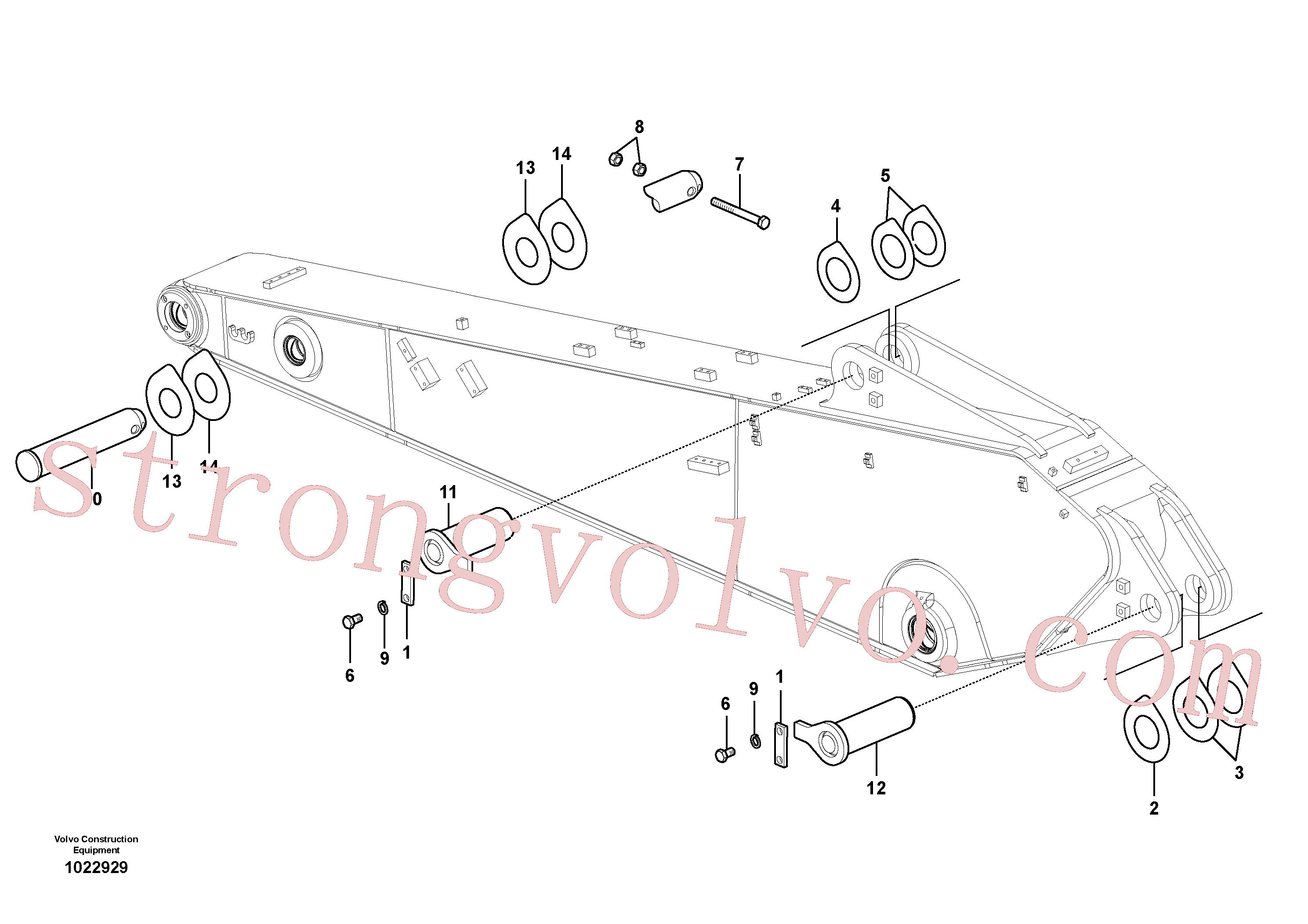 VOE14543193 Volvo Elos do braço de afundamento(1022929 Montagem)