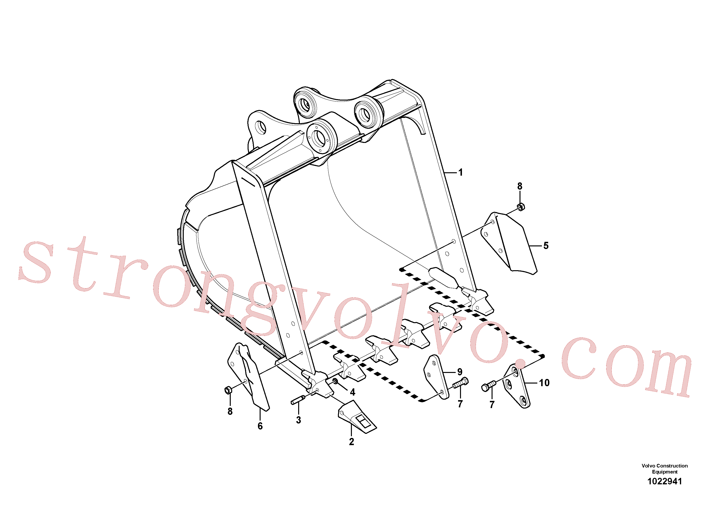 SA1070-13030 Arruela Inscreva-se para Volvo Acessórios para escavadeira