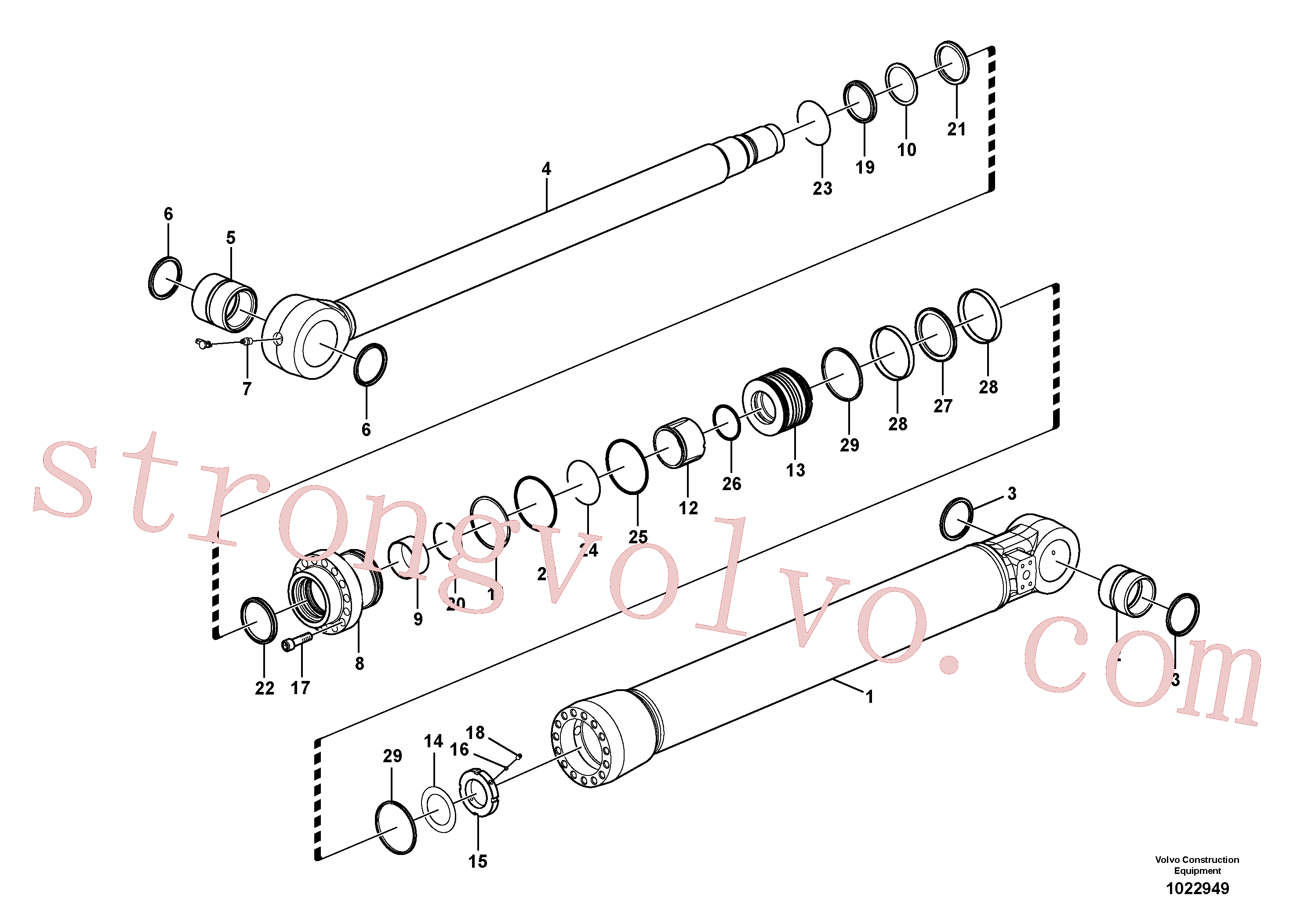 Atacado VOE14517942 Bucha Volvo escavadeira