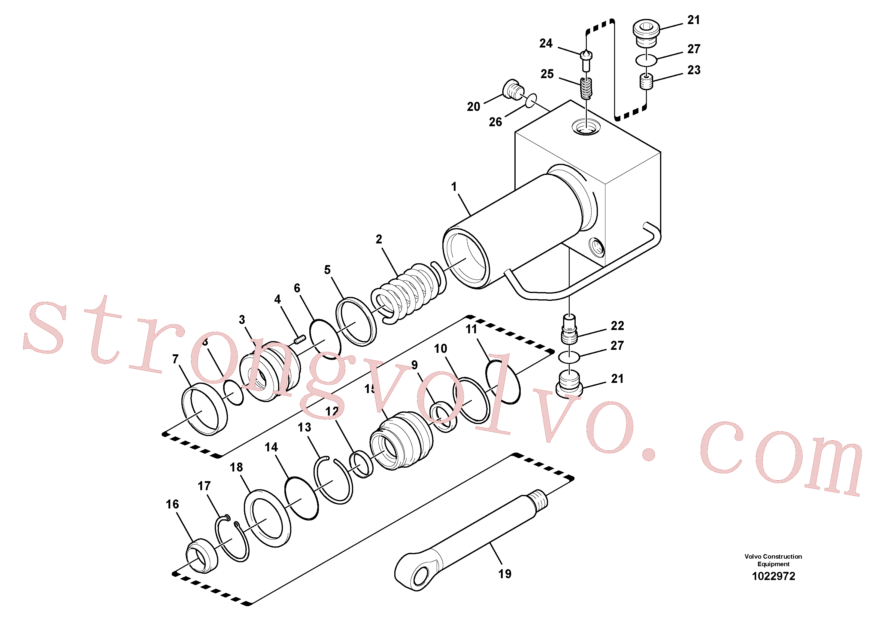 Volvo Acessórios para escavadeira VOE14523110 Anel Acessórios