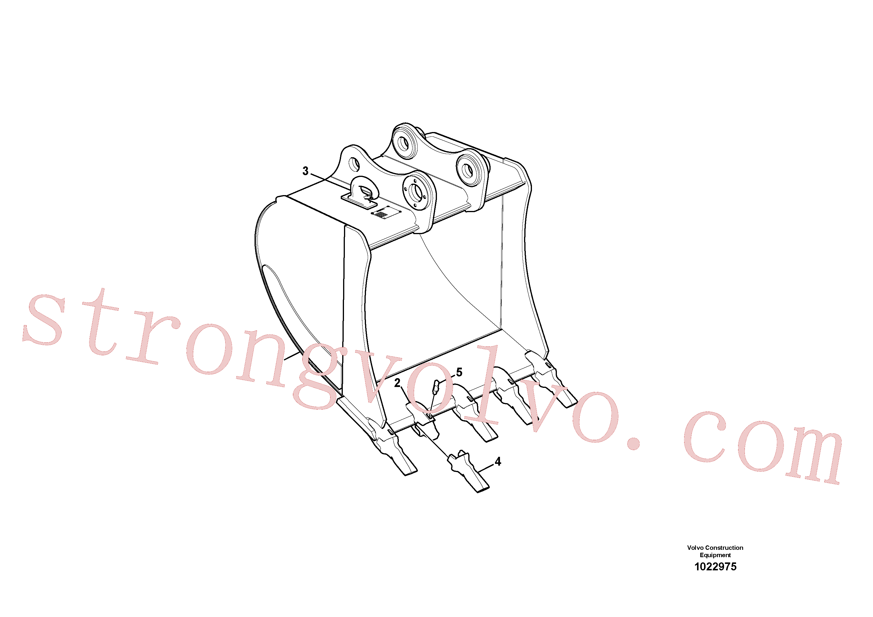 SA1171-89600 Volvo Balde(1022975 Montagem)