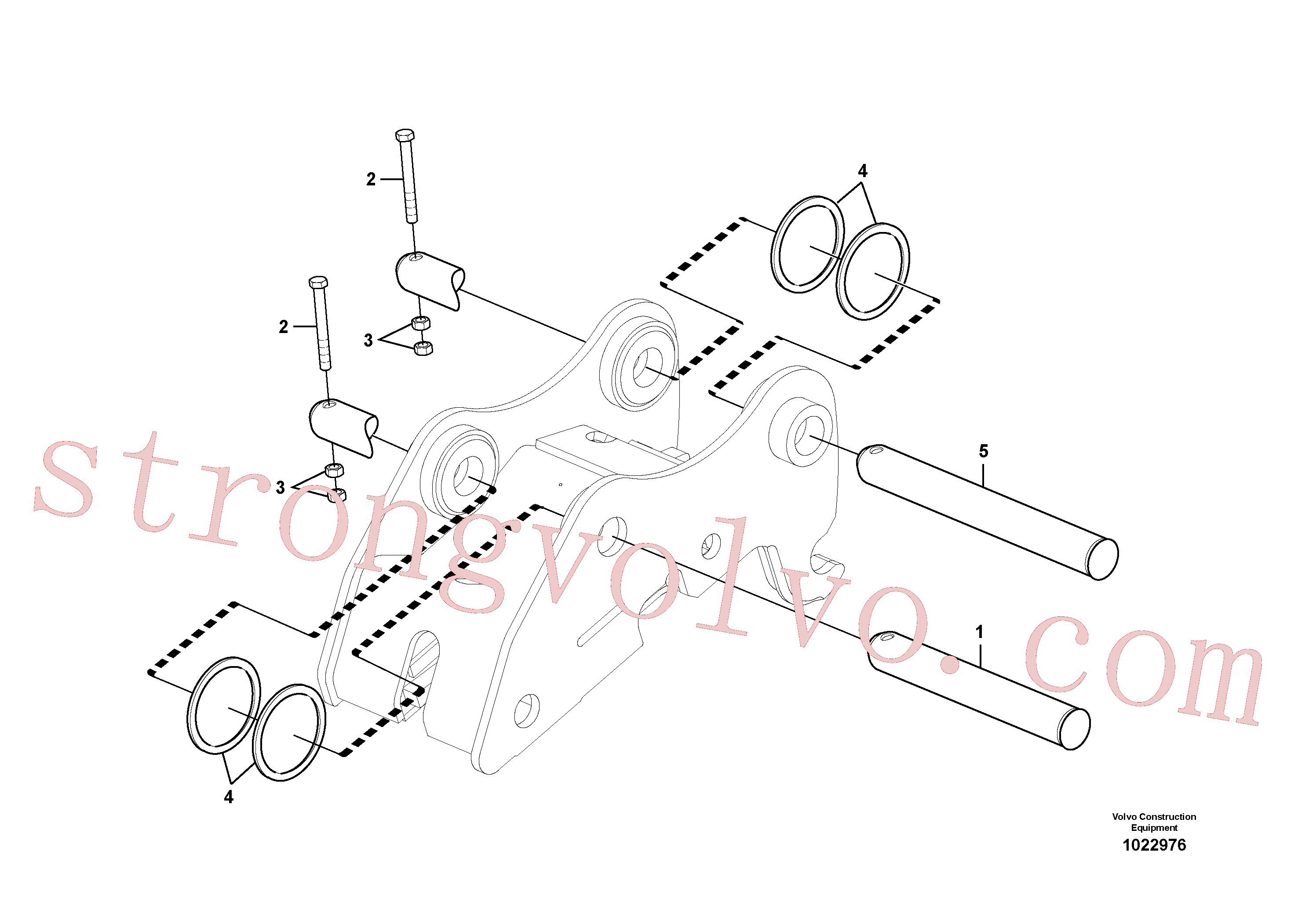 SA979021 Volvo Tirantes ao balde(1022976 Montagem)