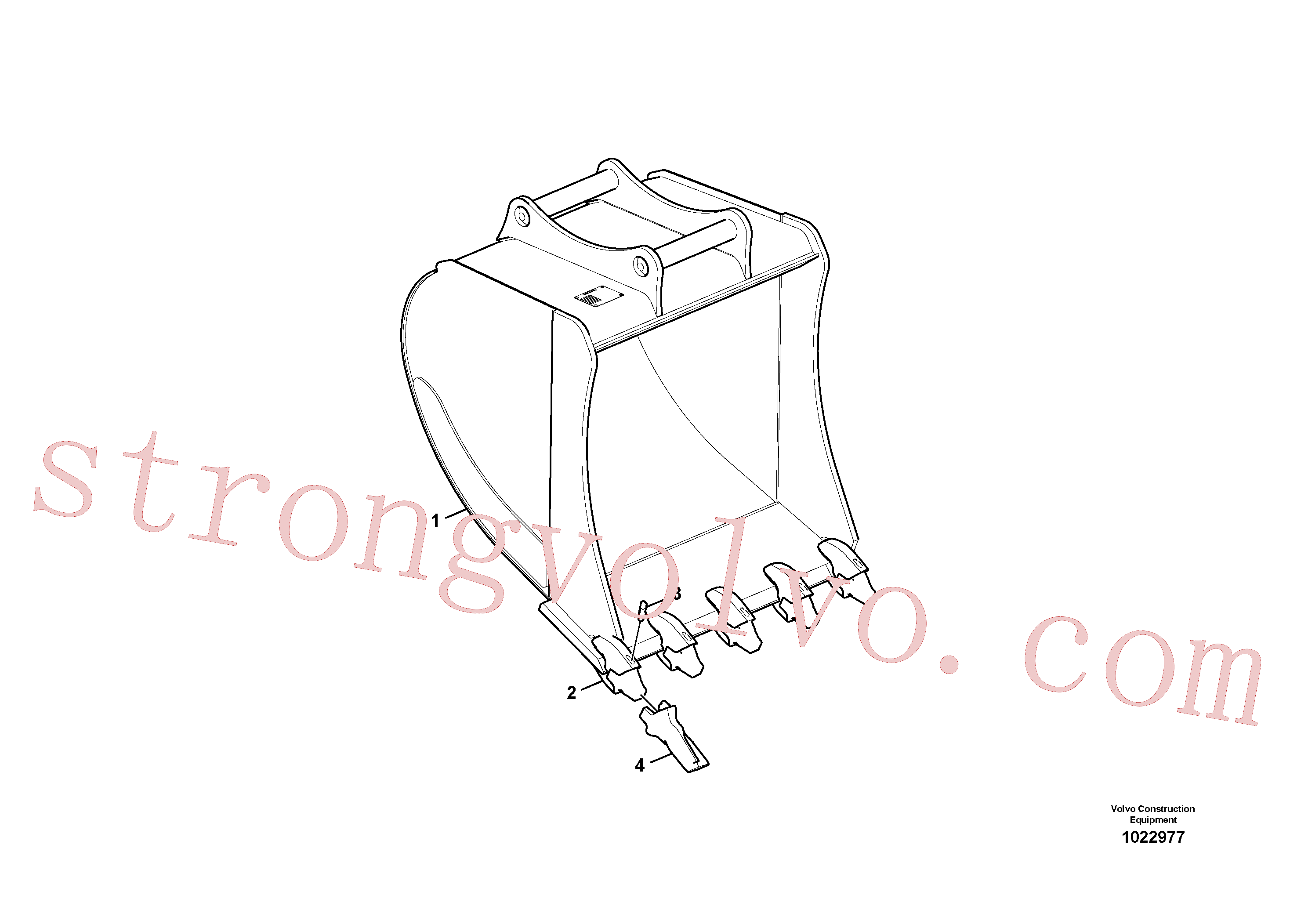 VOE14536257 Caçamba normal Inscreva-se para Volvo Acessórios para escavadeira