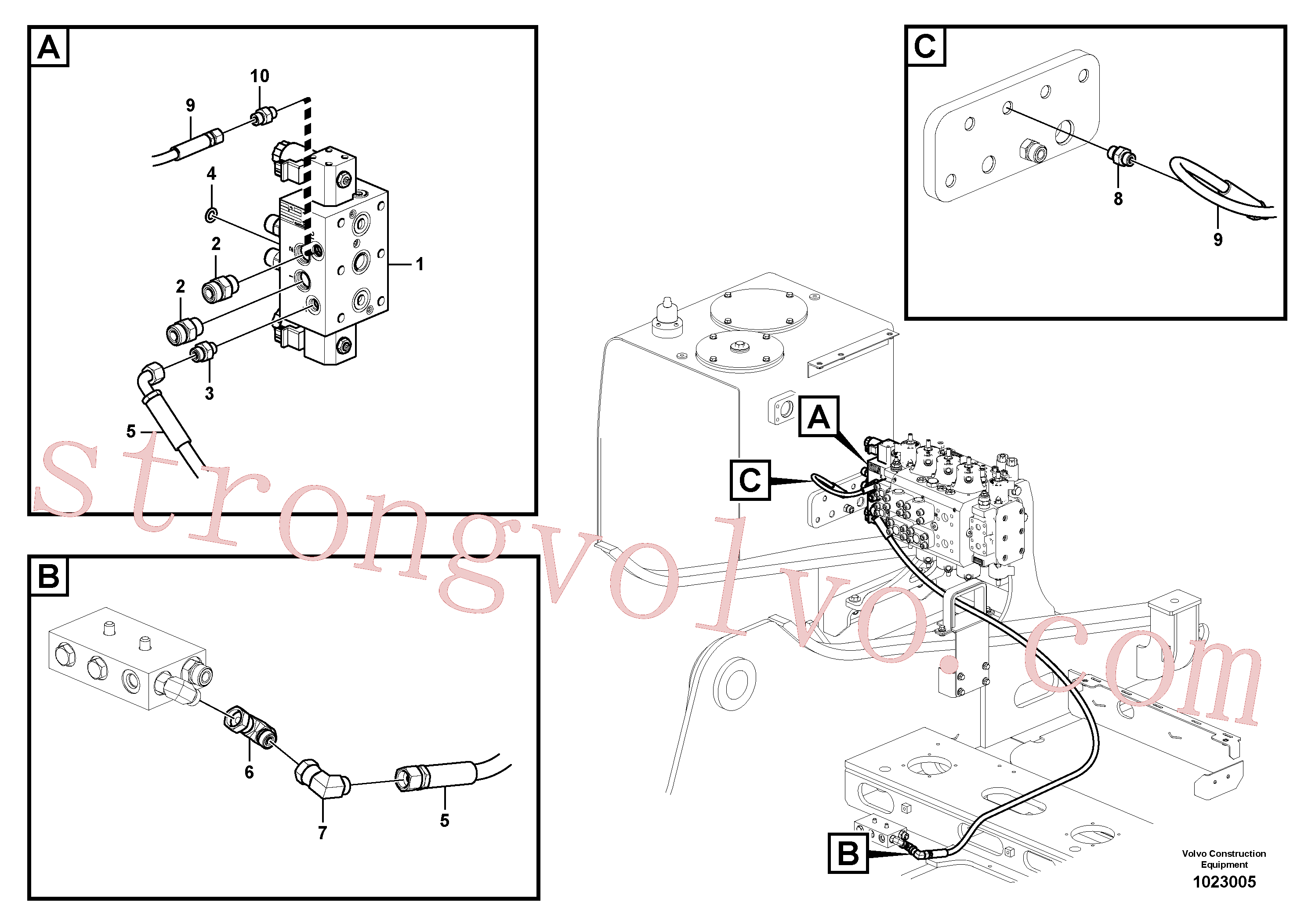 Volvo Acessórios para escavadeira VOE14370736 Niple Acessórios