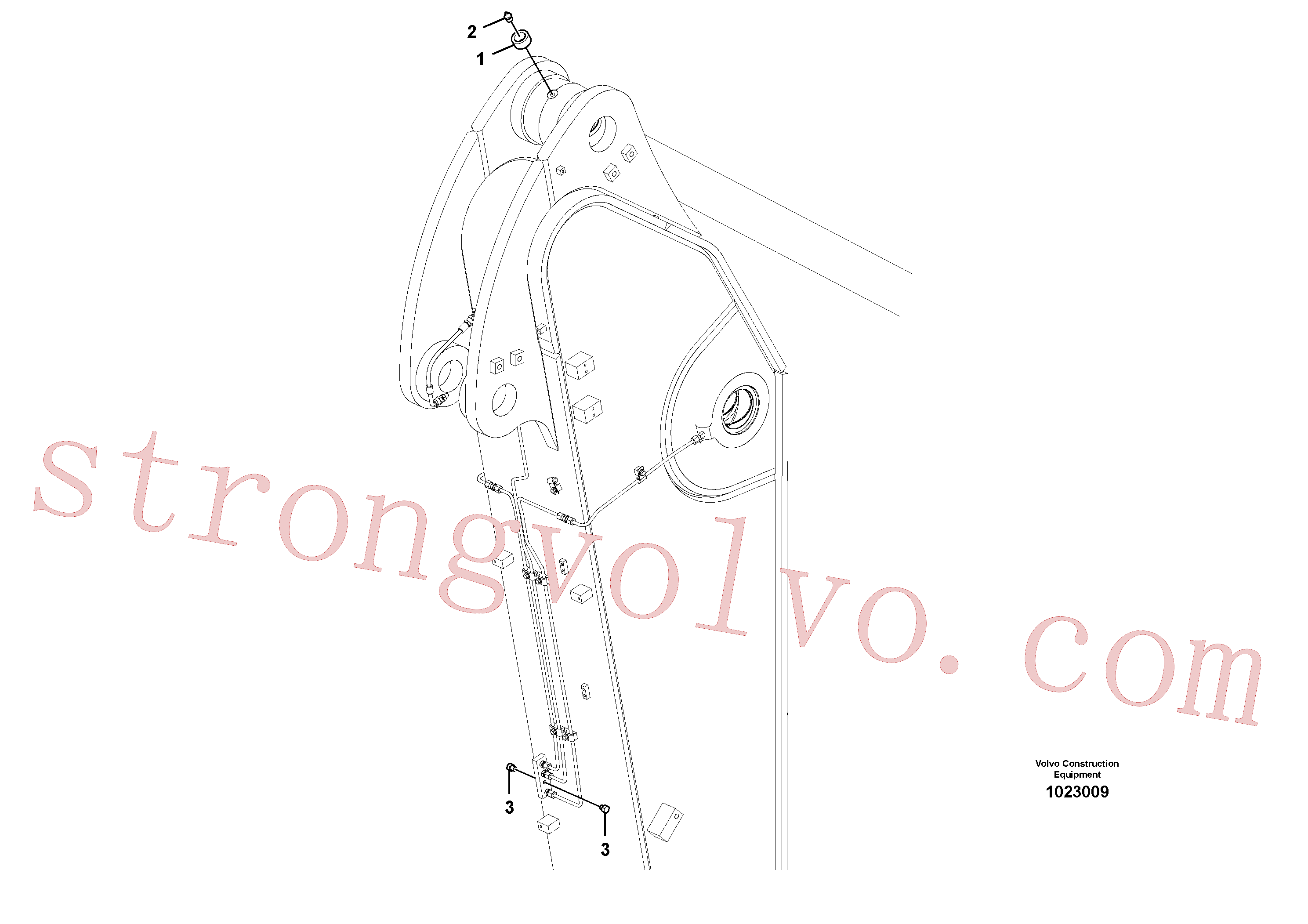 VOE14549756 Volvo Tubagem de massa(1023009 Montagem)